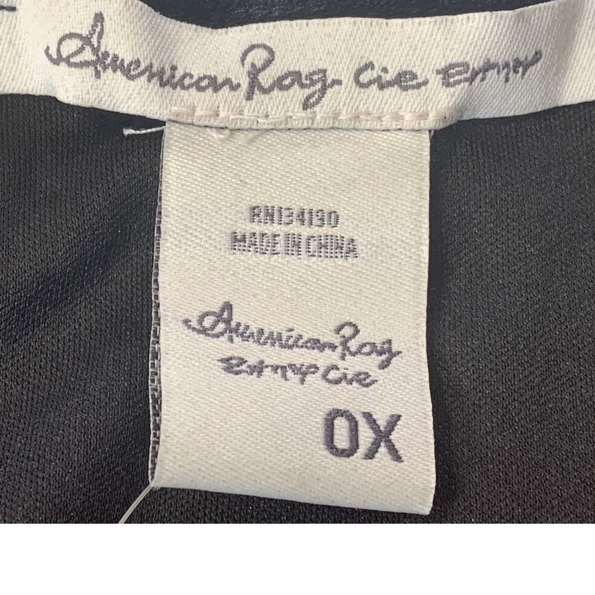 American Rag American Rag Women 's XL Top Black Retro Lace 3/4 Sleeve Size XL / US 12-14 / IT 48-50 - 6 Thumbnail