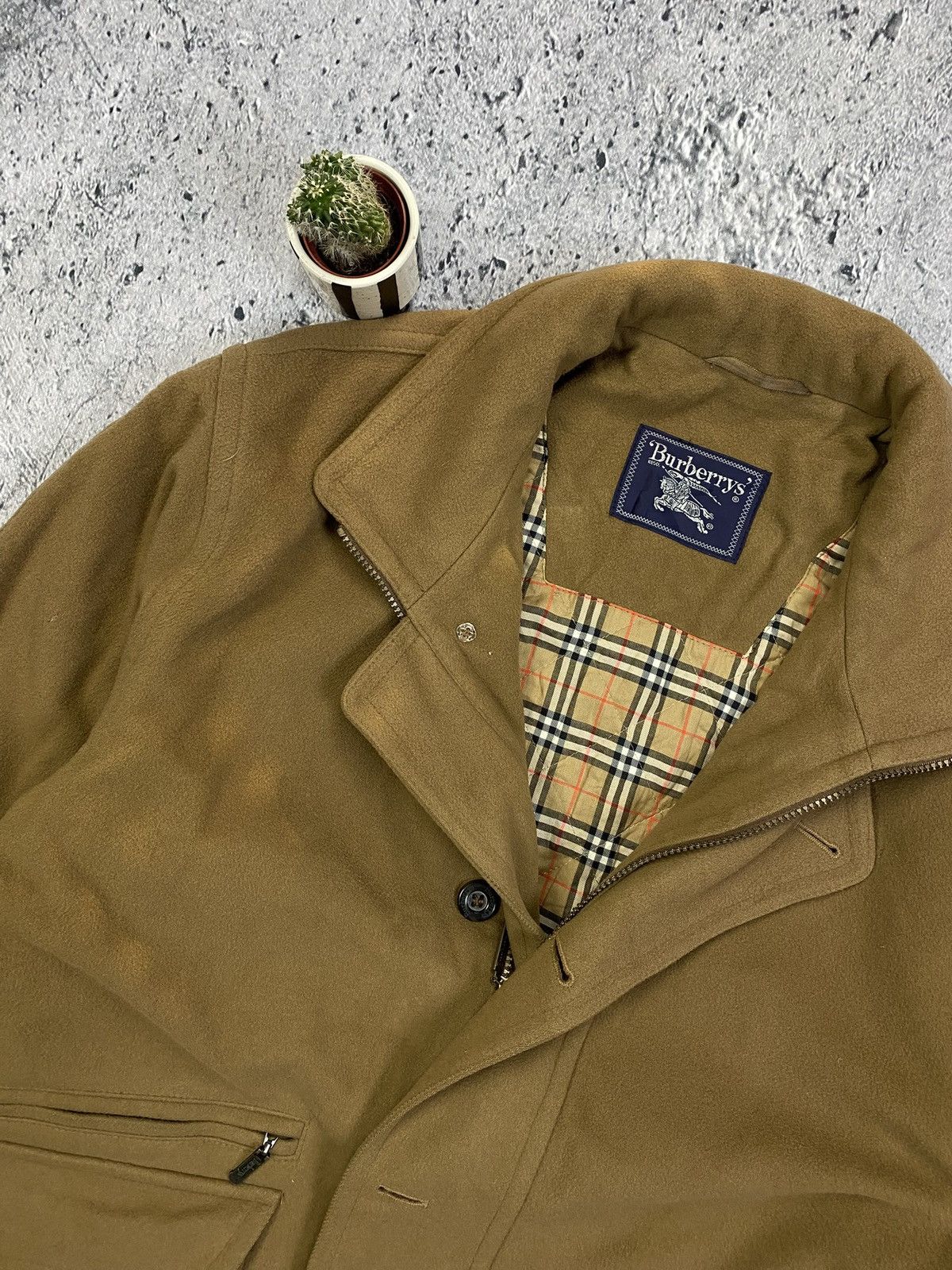 Burberry × Vintage Burberry Coat Jacket Vintage USA Streetwear Size US XL / EU 56 / 4 - 2 Thumbnail