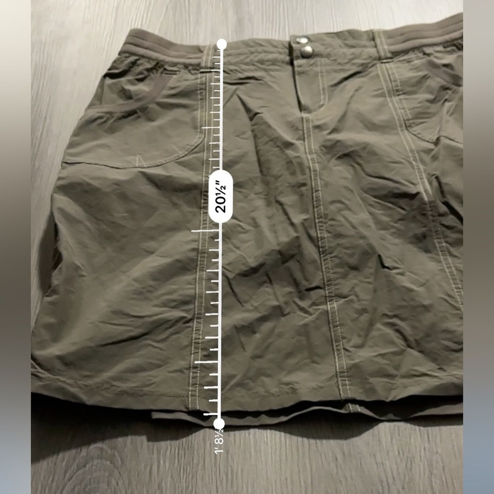 Kuhl Kuhl Durango Side Ruched Skort in Breen Sz 12 Size 34" / US 12 / IT 48 - 10 Thumbnail