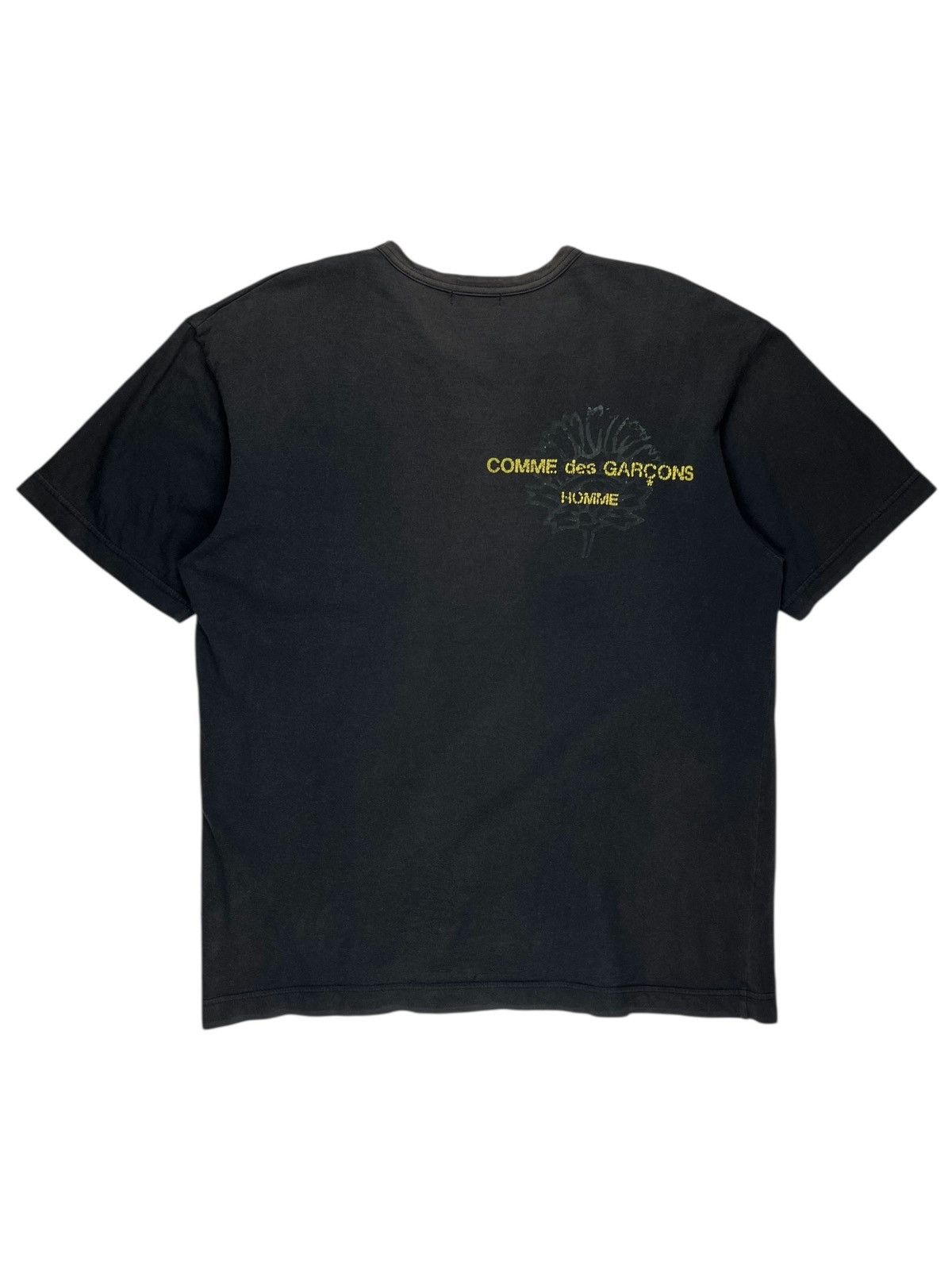 Comme des Garcons SS02 Comme Des Garcons Homme Sunfaded Floral Logo Tshirt Size US M / EU 48-50 / 2 - 1 Thumbnail