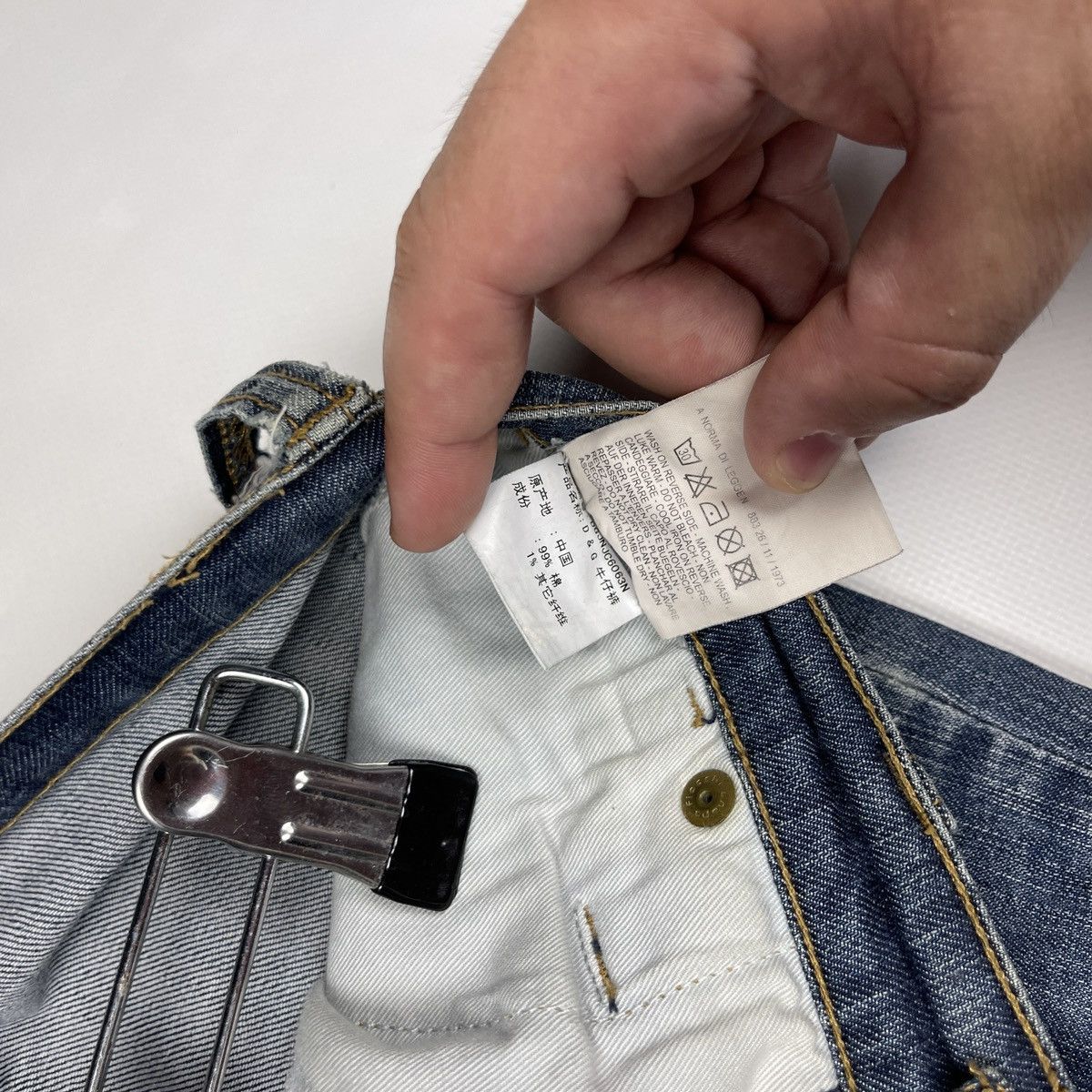Dolce & Gabbana Dolce&Gabbana Vintage y2k Pocket Logo Denim Jeans Size 27" / US 4 / IT 40 - 6 Thumbnail