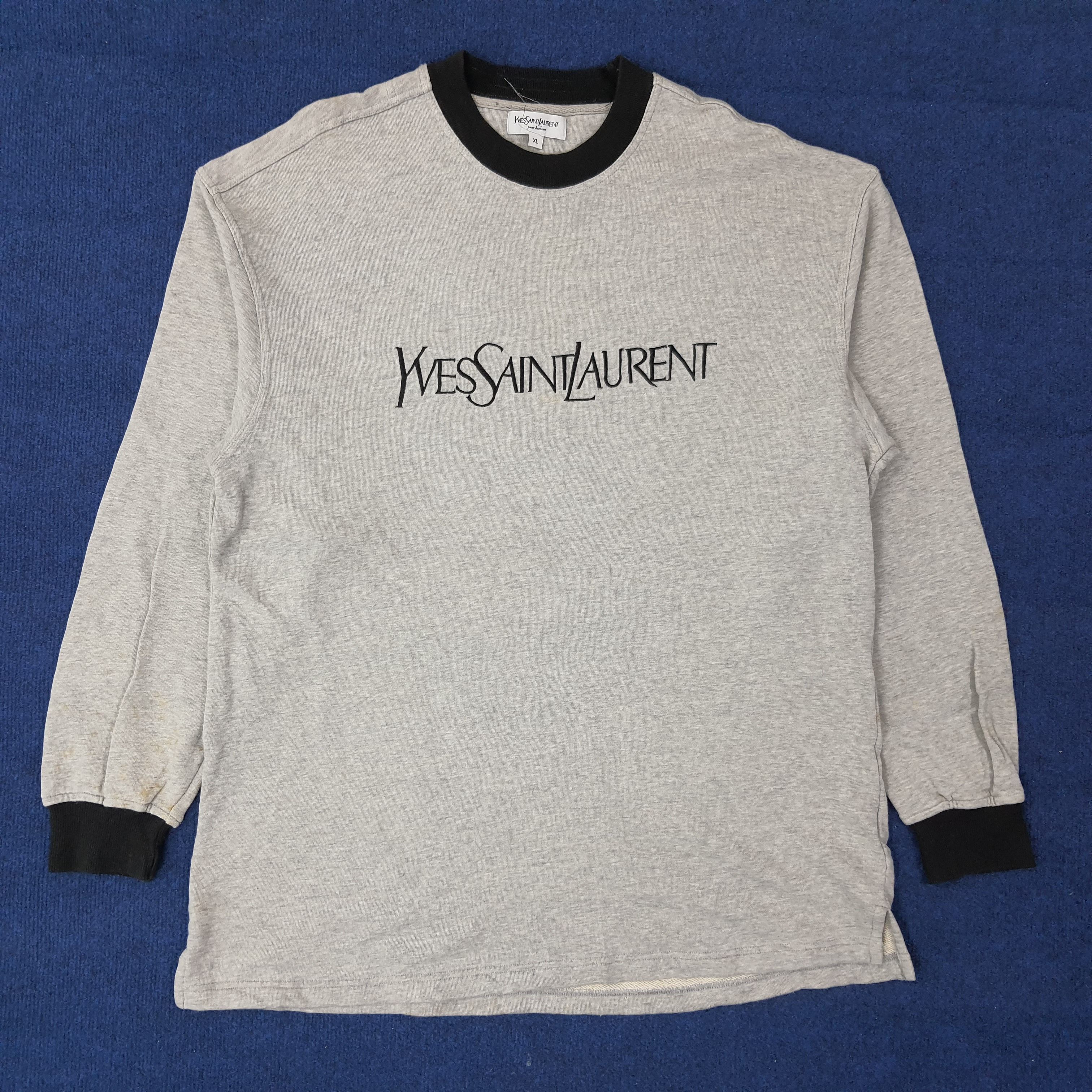 Yves Saint Laurent Vintage Yves Saint Laurent YSL Designer Tshirt C223N75 Size US XL / EU 56 / 4 - 1 Thumbnail