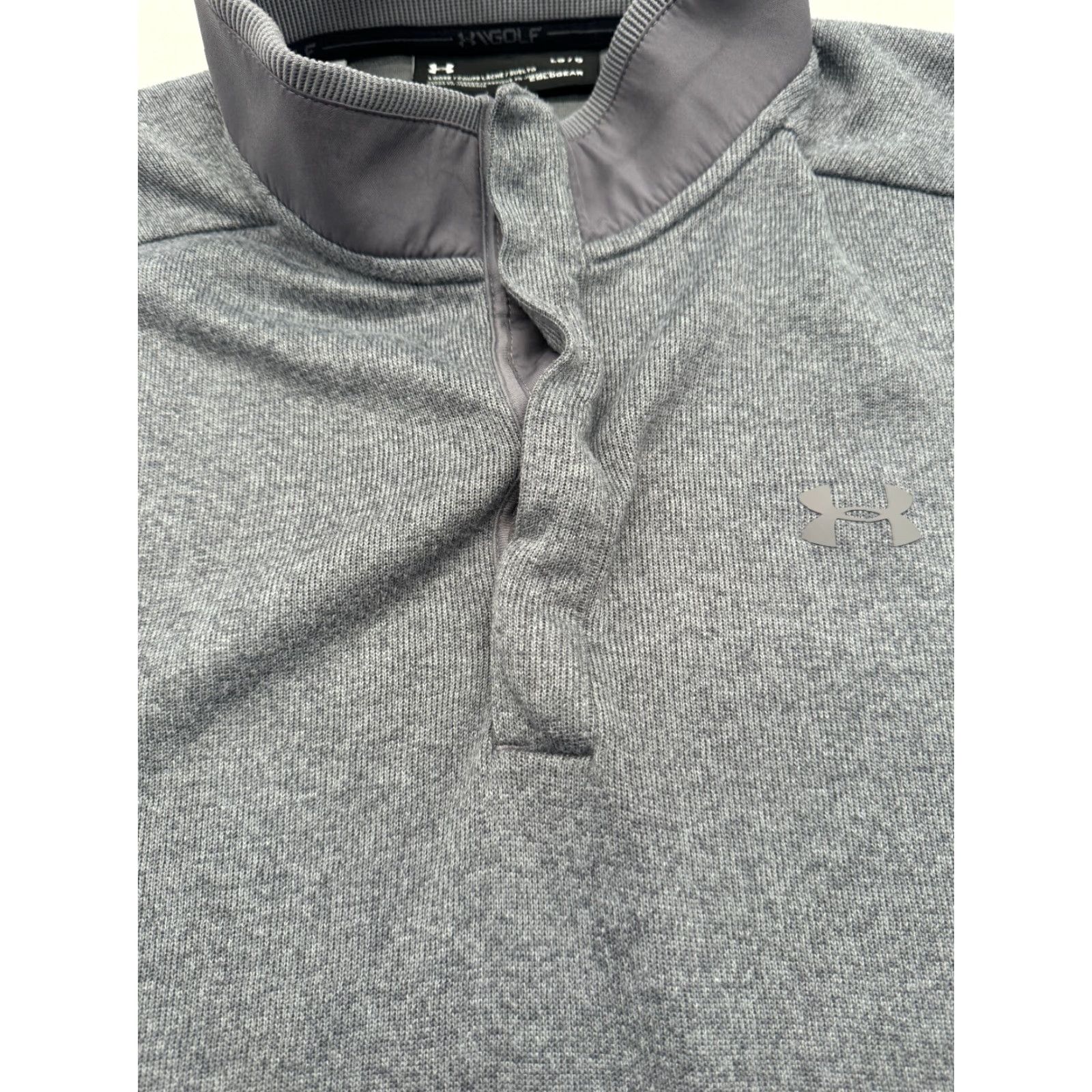 Under Armour Under Armour Long Sleeve Pullover Shirt Mens L Gray 1/4 Zip Sweater Winter Fall Outdoor Sports Golf Hiking Walking Size US L / EU 52-54 / 3 - 4 Thumbnail