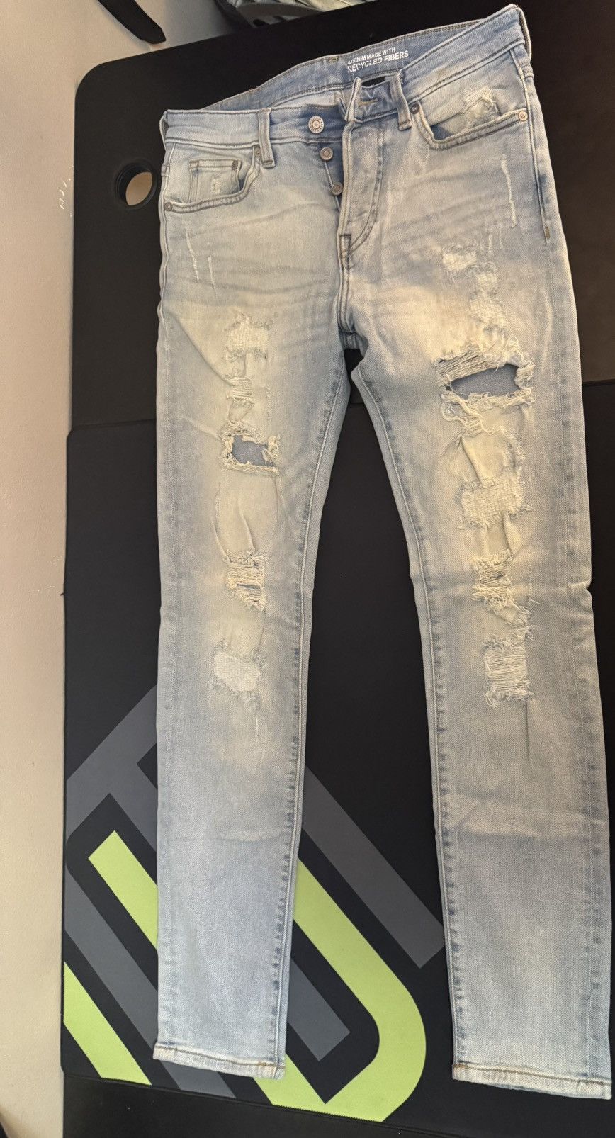 Other Men Blue Ripped Skinny Jeans Size US 29 - 1 Thumbnail