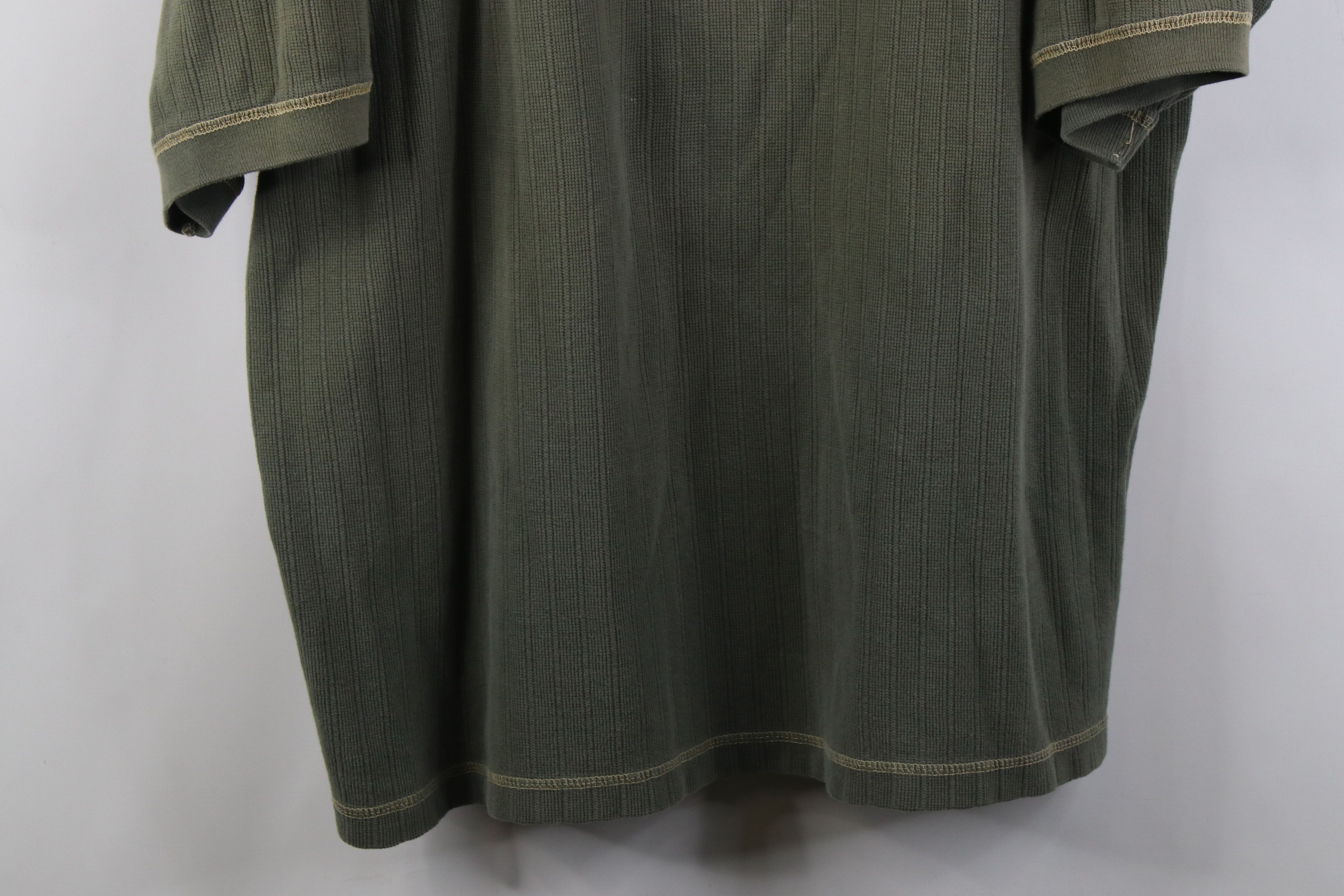 Vintage Vintage 90s Streetwear Ribbed Knit Ringer Henley T-Shirt Size US XL / EU 56 / 4 - 3 Thumbnail