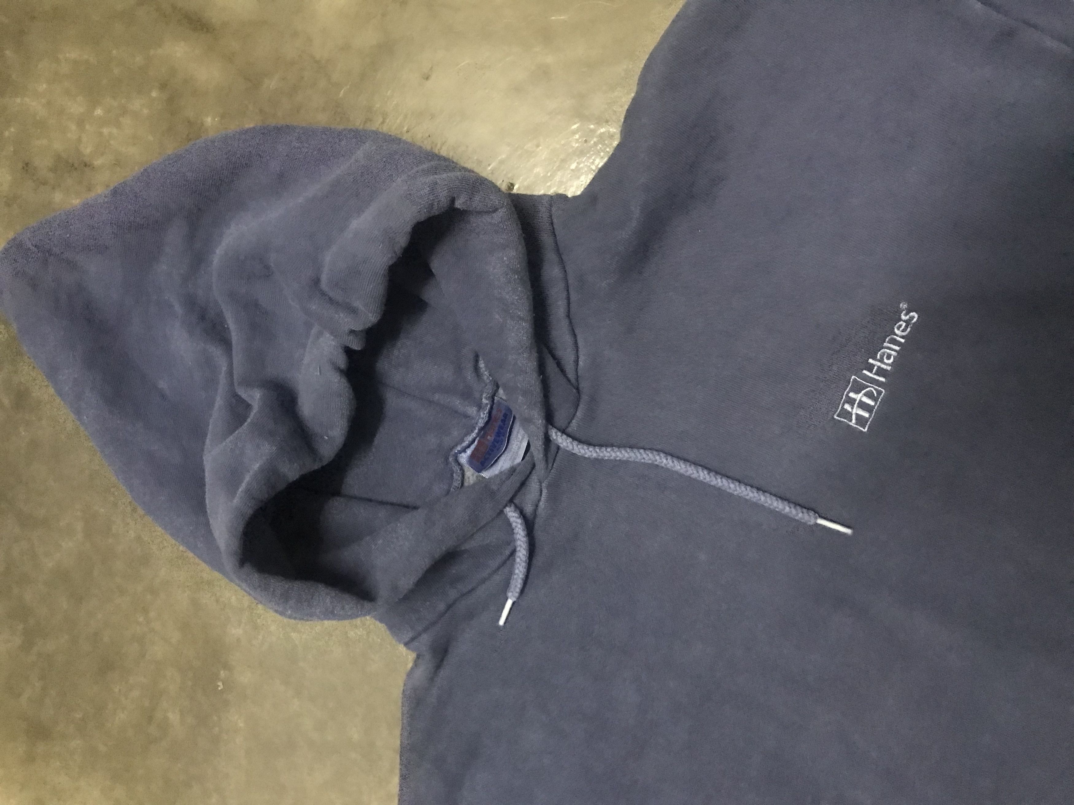 Hanes Vintage Y2K Hanes Hoodie Size US XL / EU 56 / 4 - 3 Thumbnail