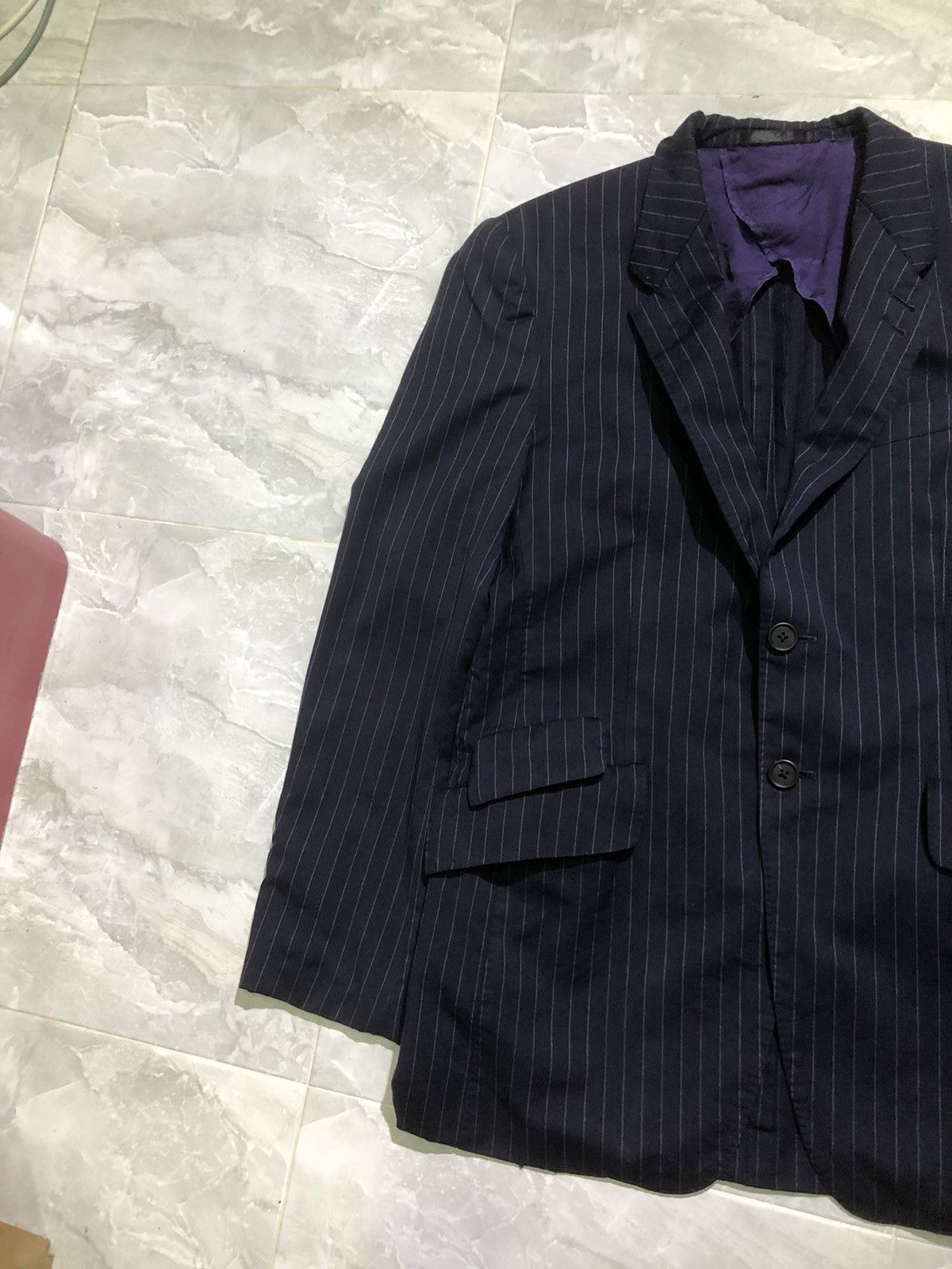 Cerruti 1881 × Paul Smith Paul Smith x Lanificio Cerruti stripe blazer single breasted Size 38R - 3 Thumbnail