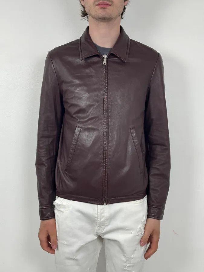 Prada AW2013 Prada Burgundy Leather Reversible Premium Jacket Size US S / EU 44-46 / 1 - 2 Thumbnail