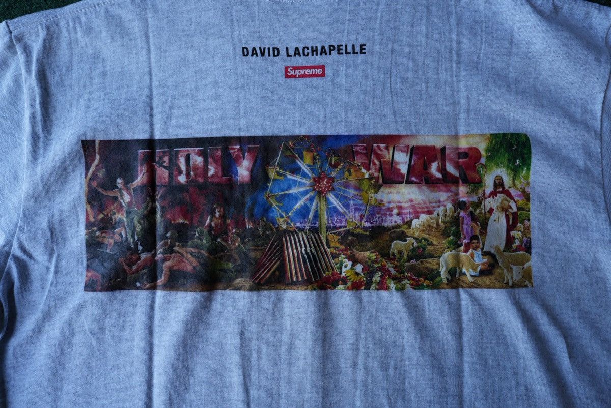 Supreme BRAND NEW SUPREME HOLY WAR TEE “ASH GREY” SIZE M Size US M / EU 48-50 / 2 - 10 Thumbnail