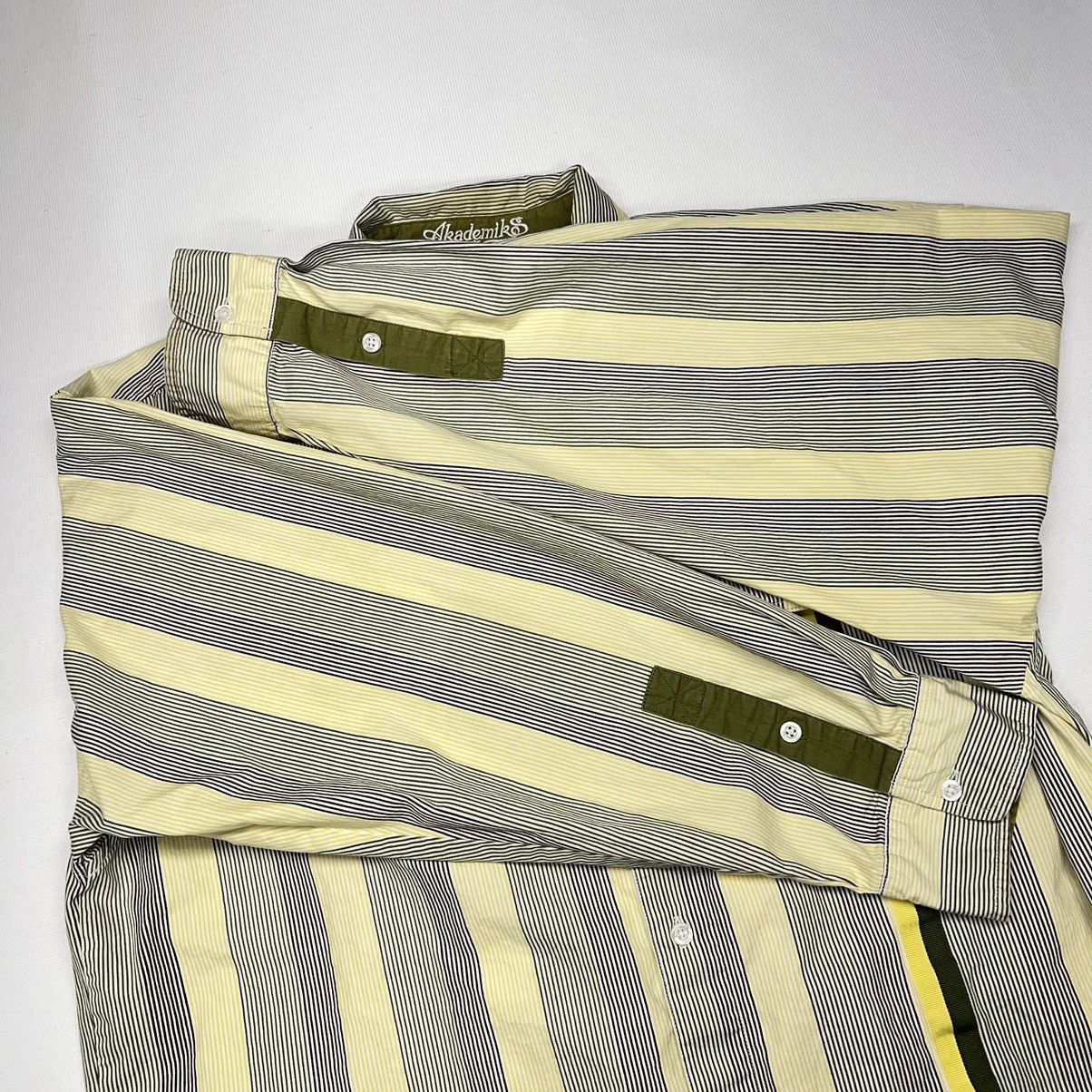 Akademiks Akademiks Button Shirt Striped Yellow Collared Pocket Y2K Size US XL / EU 56 / 4 - 14 Thumbnail