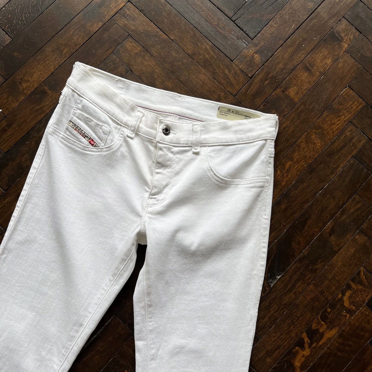 Designer × Diesel Diesel Livier Womens White Super Slim Jegging Jeans 066V1 Size 30" / US 8 / IT 44 - 4 Thumbnail