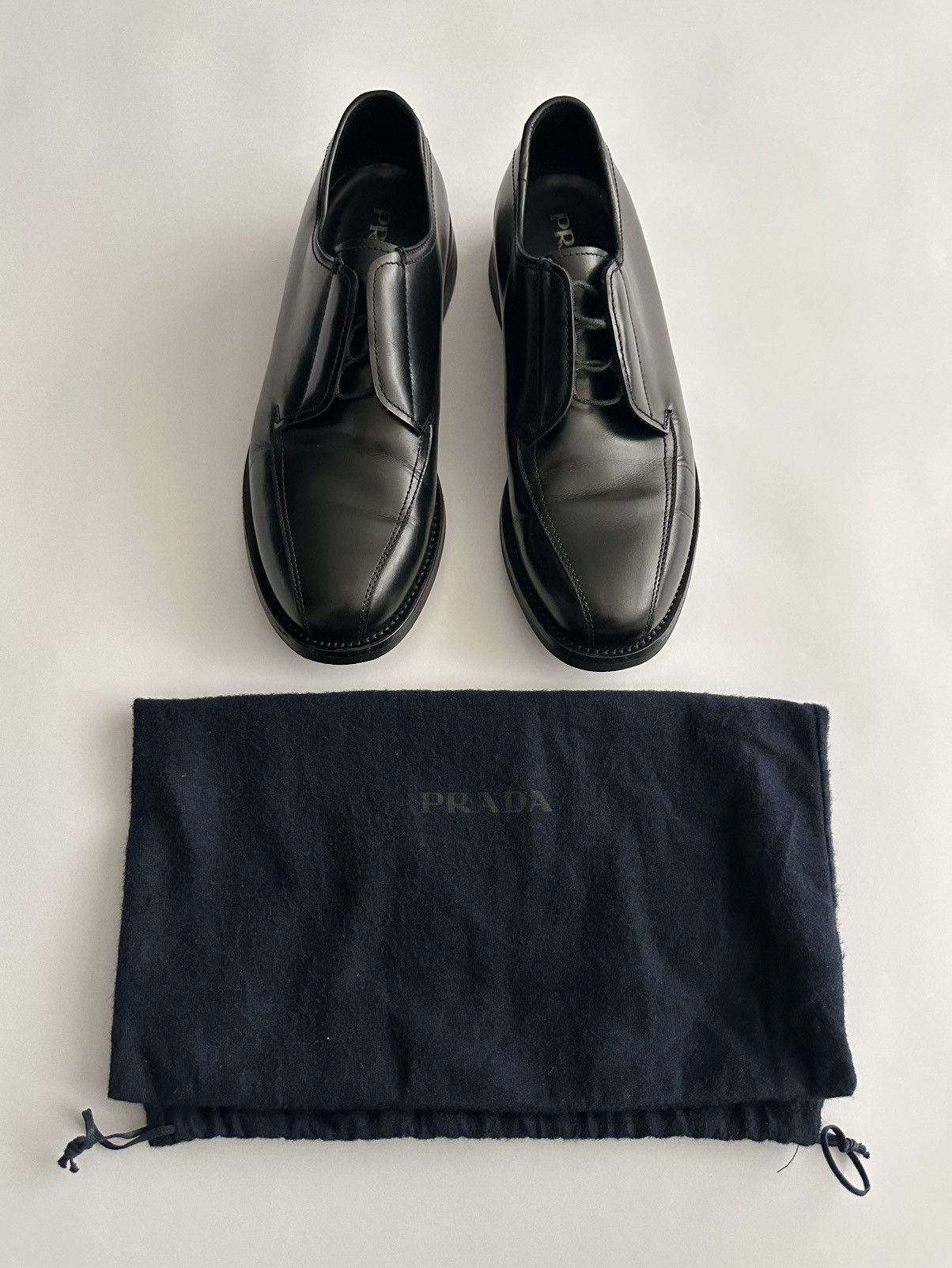 Prada Prada Chunky Leather Derby Size US 7 / EU 40 - 2 Thumbnail
