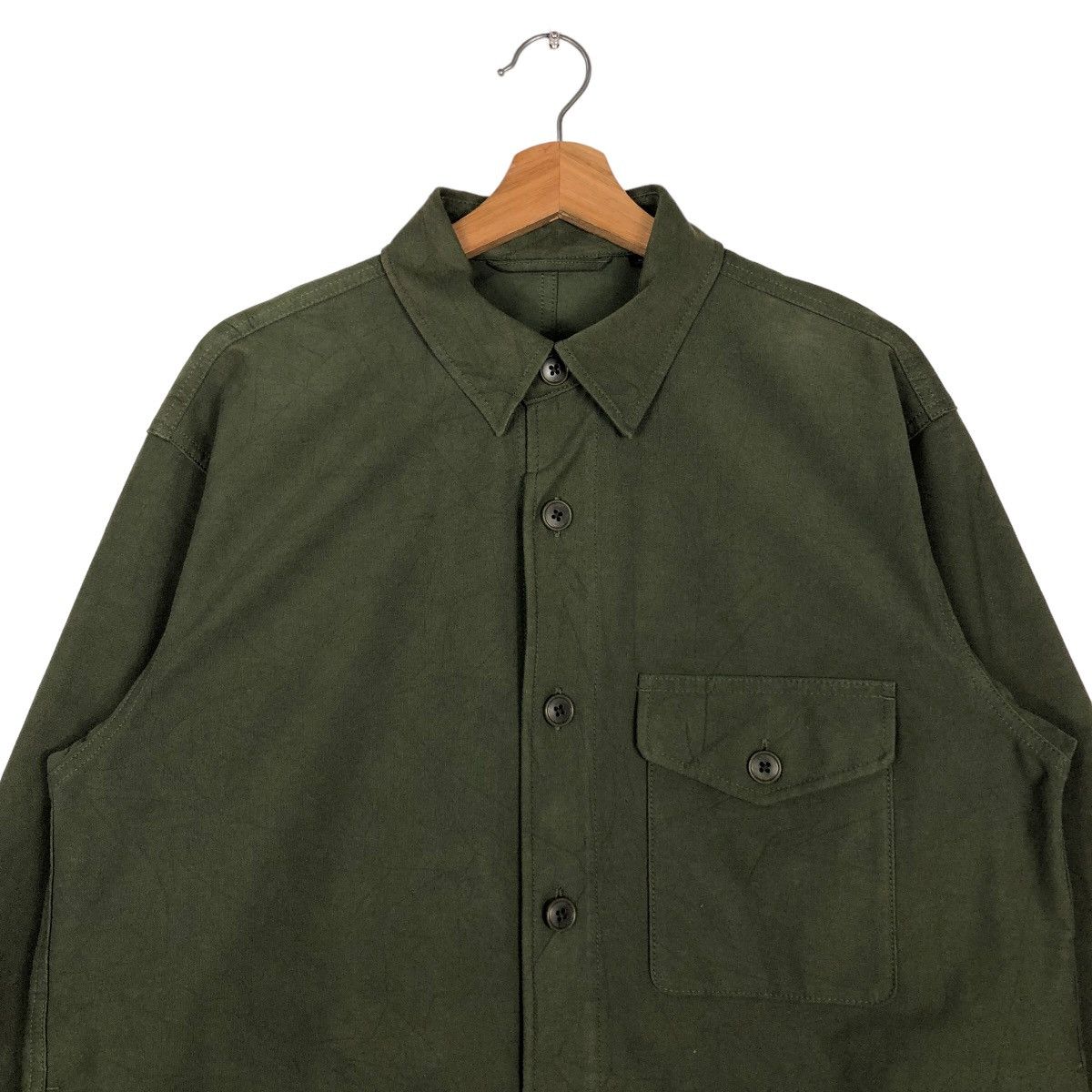 Japanese Brand 🔥Vintage Military Design Chore Jacket Uniqlo Issey Miyake Size US M / EU 48-50 / 2 - 3 Thumbnail