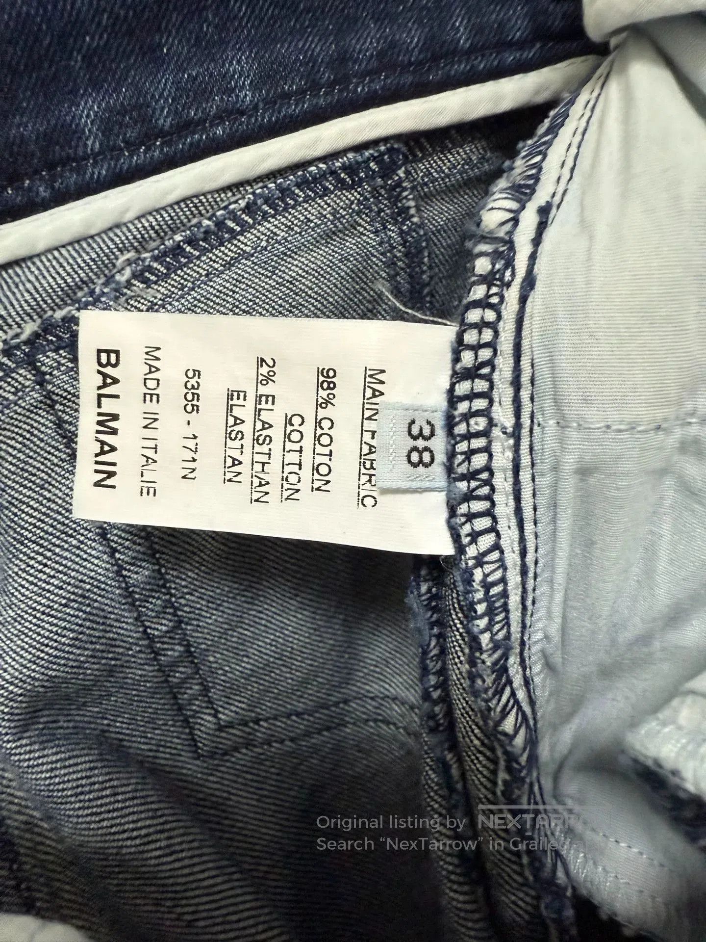 Balmain balmain classic washed blue denim pants. Size 37" - 9 Thumbnail