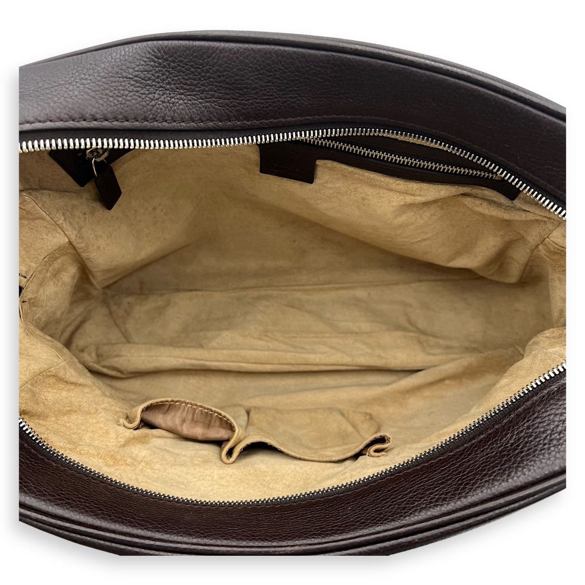 Gucci Gucci Brown Leather Unisex Reporter Messenger Crossbody Bag Size ONE SIZE - 17 Thumbnail