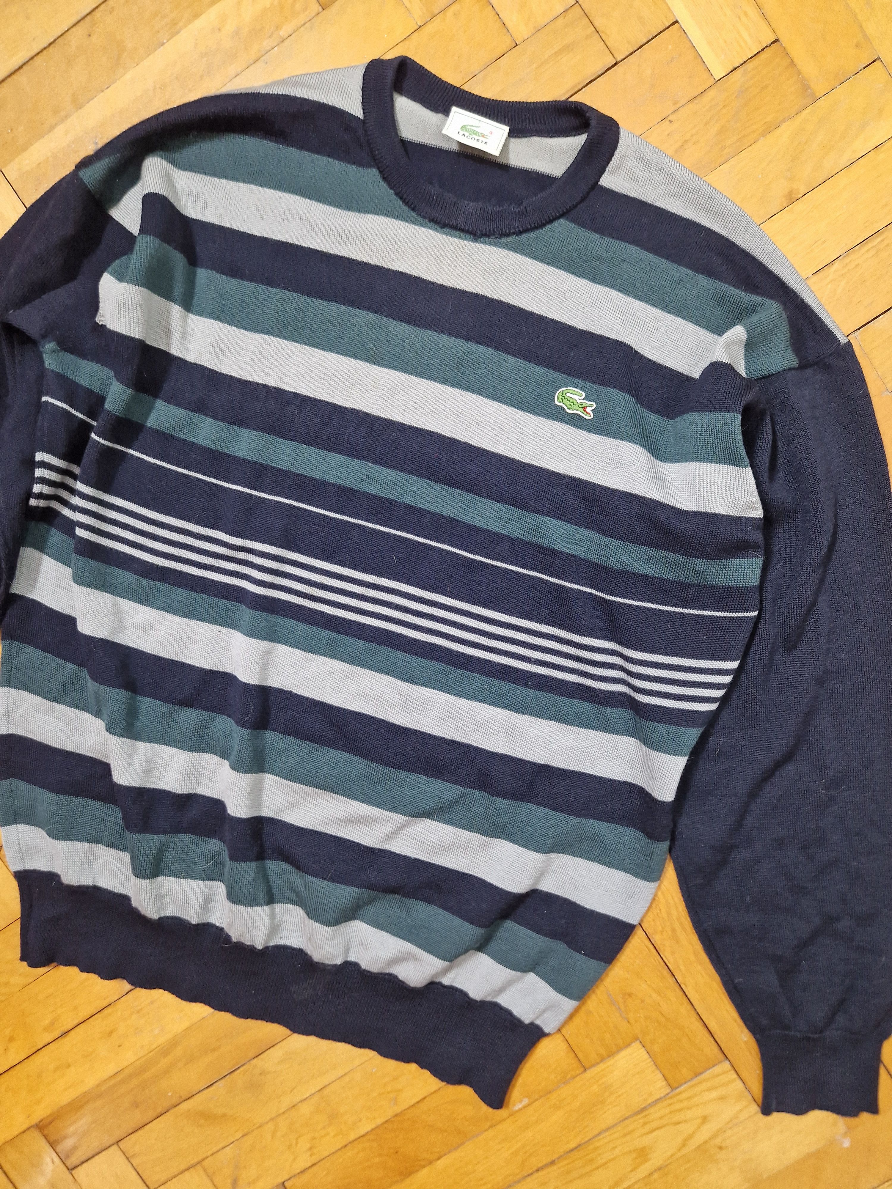 Lacoste Lacoste vintage stripped made on France wool sweater Size US XL / EU 56 / 4 - 2 Thumbnail