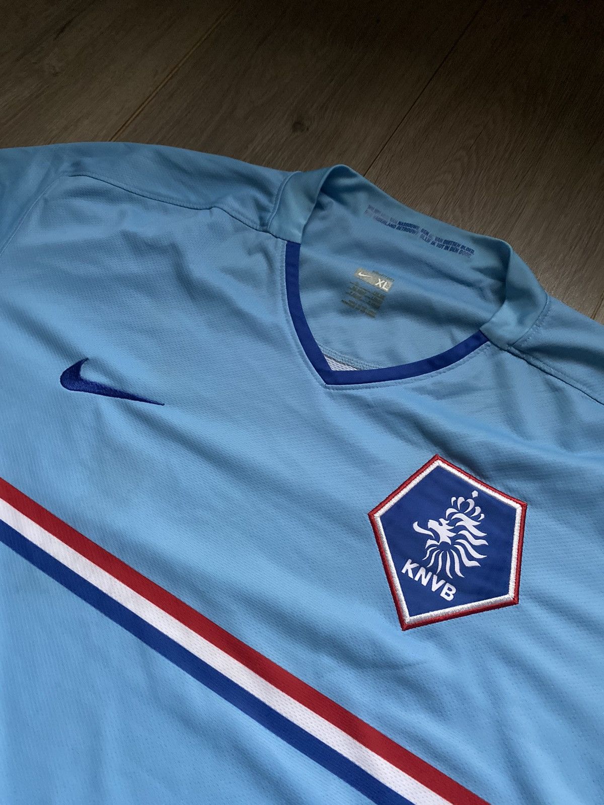 Nike Vintage Nike Nederland KNVB Soccer Jersey T-Shirt Size US XL / EU 56 / 4 - 4 Thumbnail