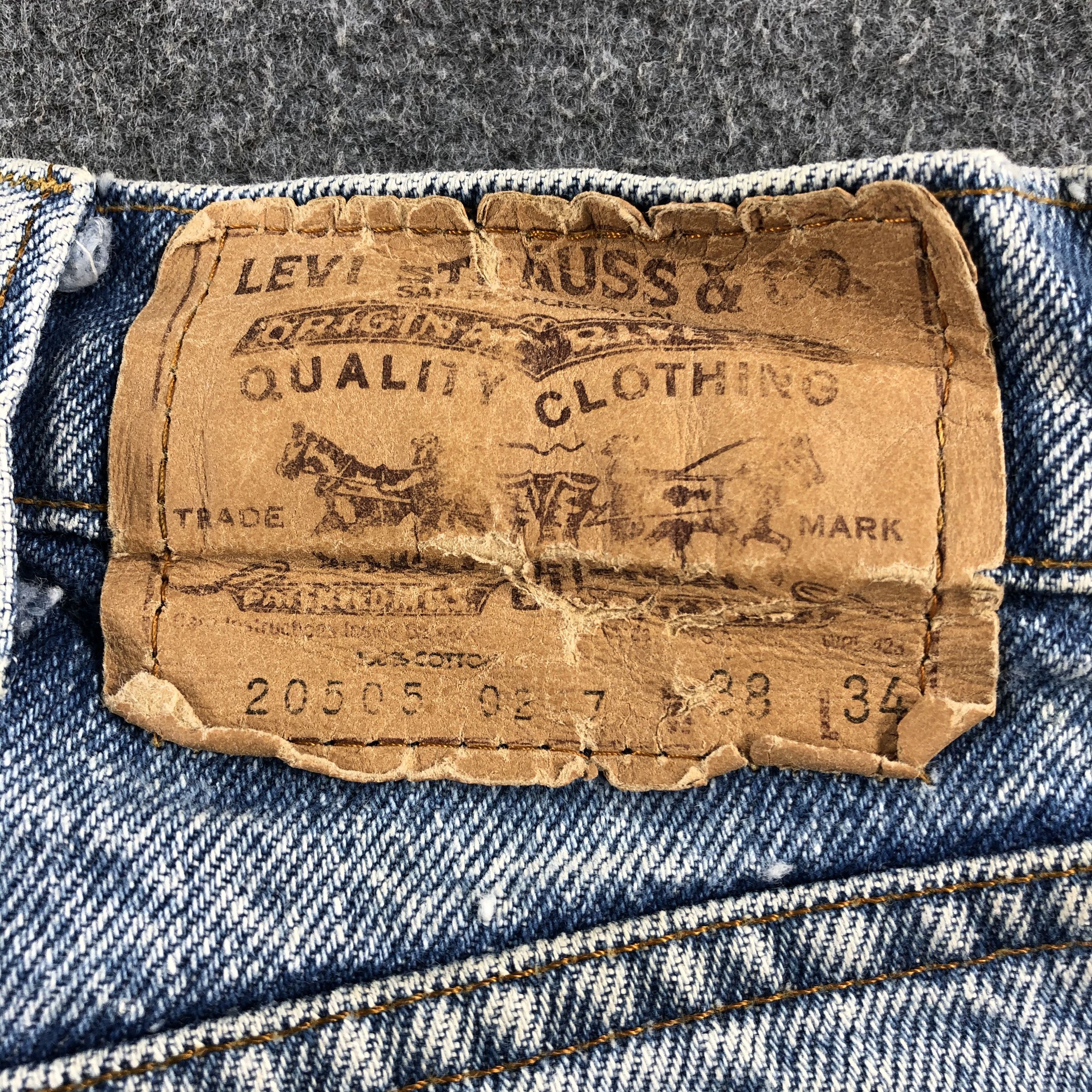 Levi's 80s Vintage Levis 505 Jeans-J2452 Size US 37 - 5 Thumbnail
