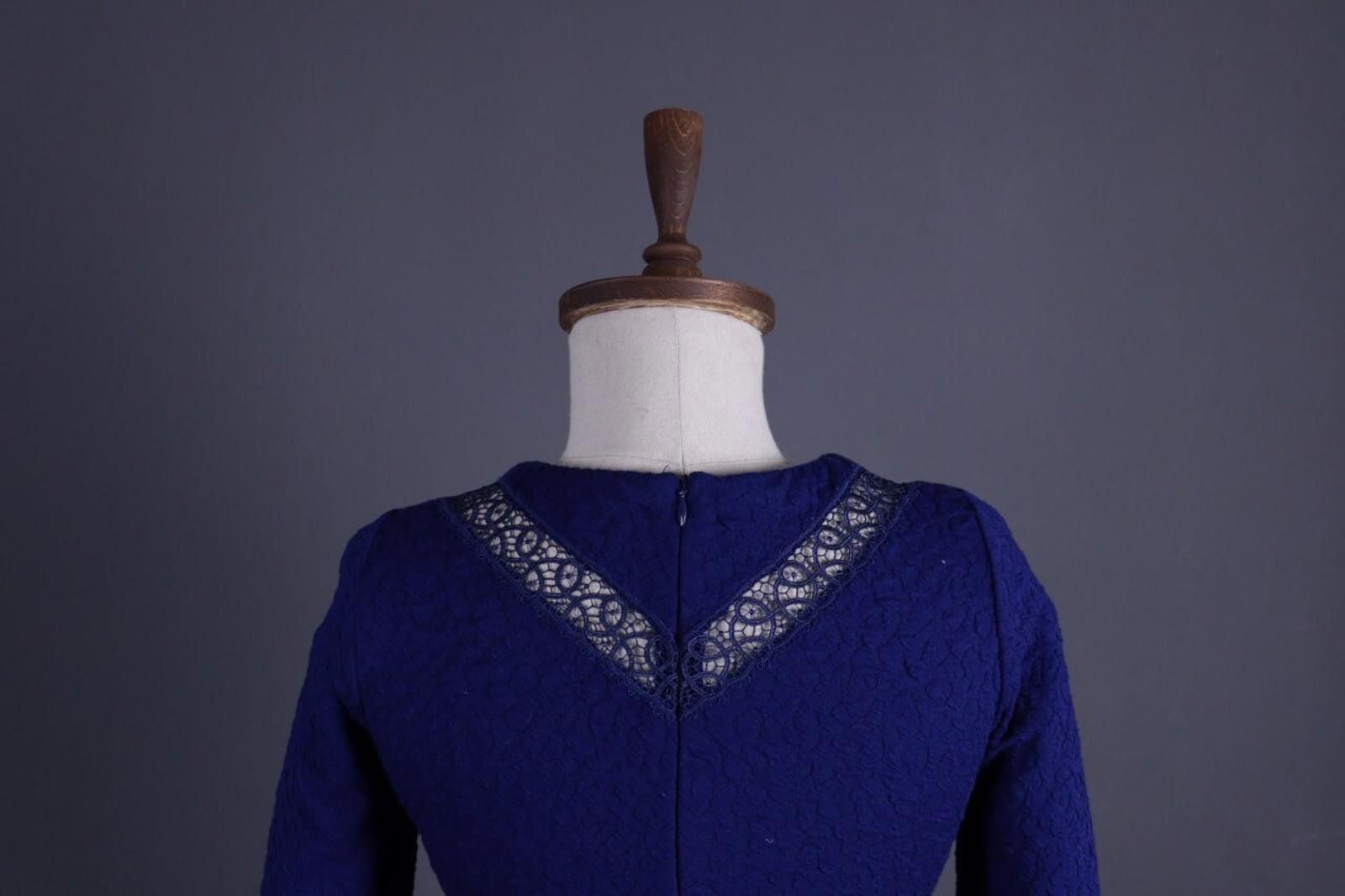 The Kooples The Kooples Blue Embroidered A-Line Dress Size S Size S / US 4 / IT 40 - 9 Thumbnail