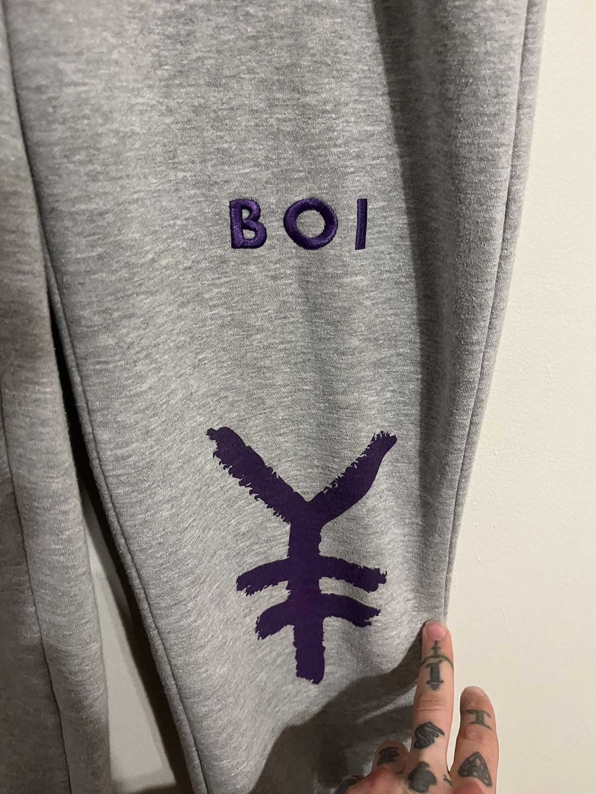 Drain Gang × Sad Boys Vintage2000s Yung Lean Bladee Sad Boiz Embroidered Sweatpant Size US 30 / EU 46 - 3 Thumbnail