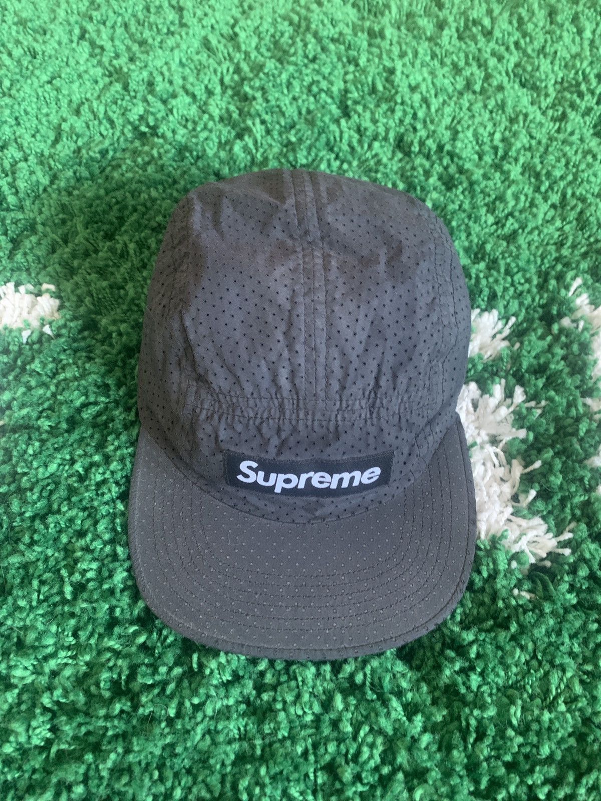 Supreme Perforated Camp Hat Grailed