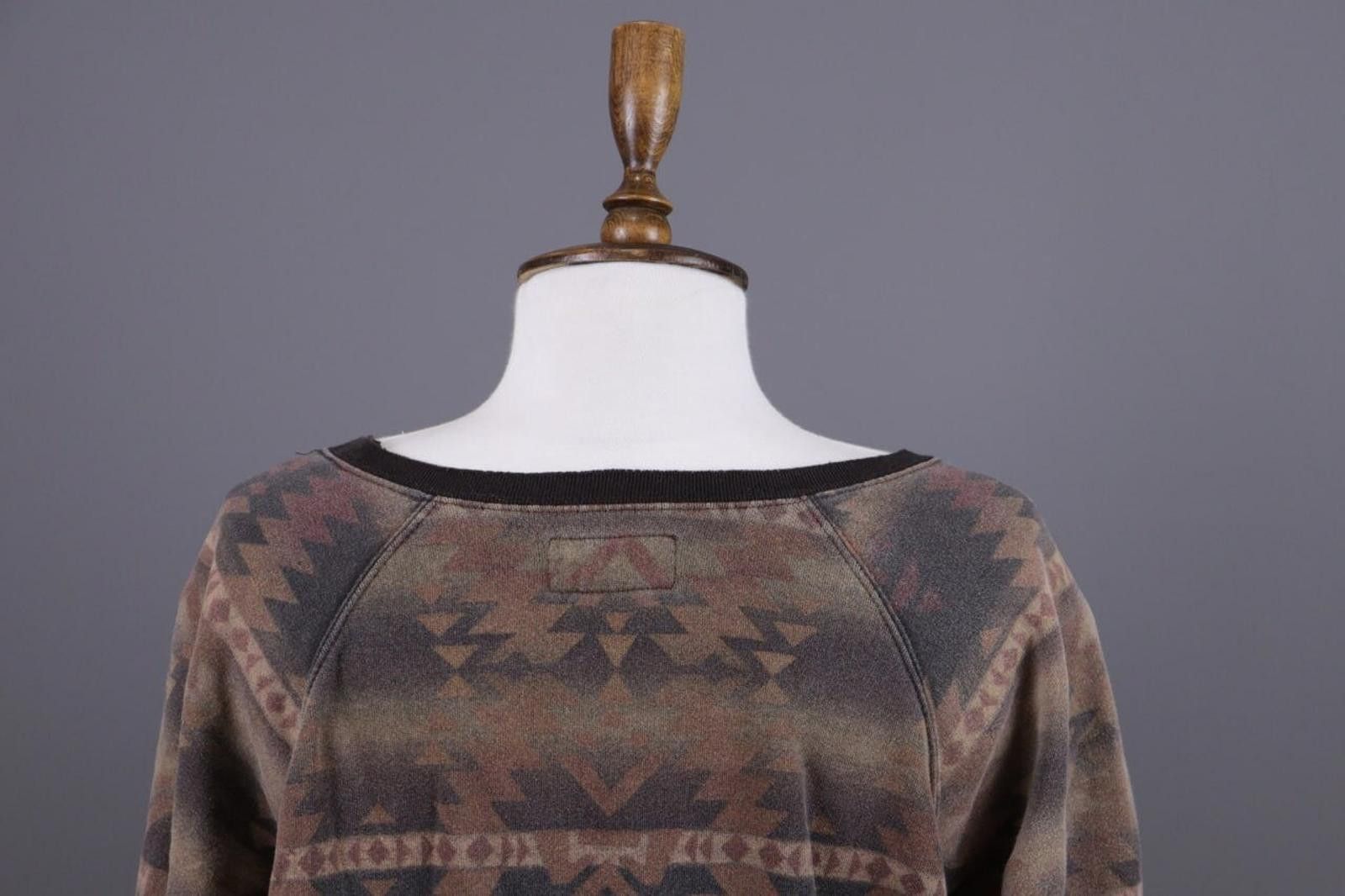 Denim & Supply Ralph Lauren Denim & Supply Ralph Lauren Brown Aztec Knit Sweater Sz XS Size XS / US 0-2 / IT 36-38 - 8 Thumbnail