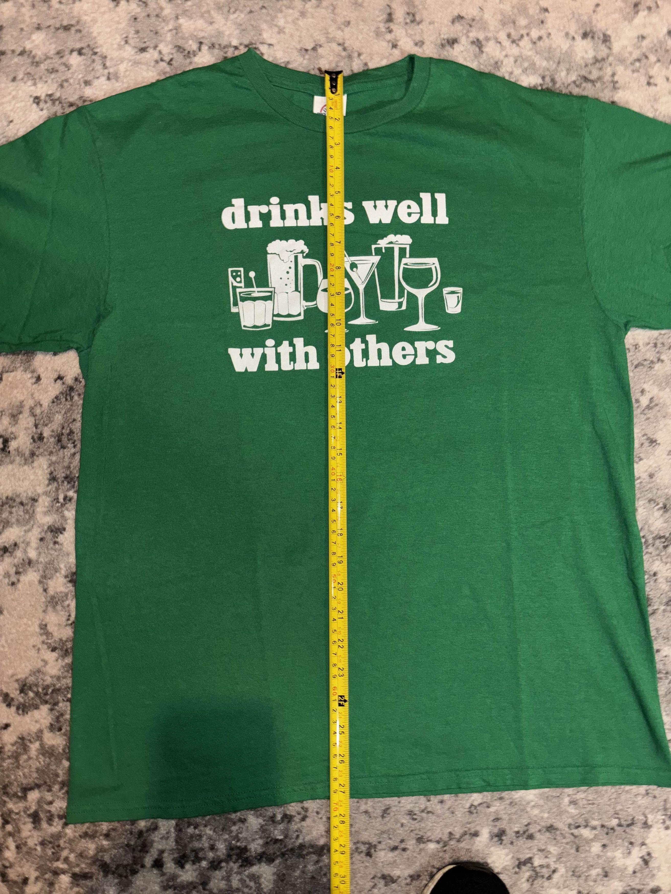 Vintage Y2K Drinks Well With Others Funny Shirt Size US L / EU 52-54 / 3 - 7 Thumbnail