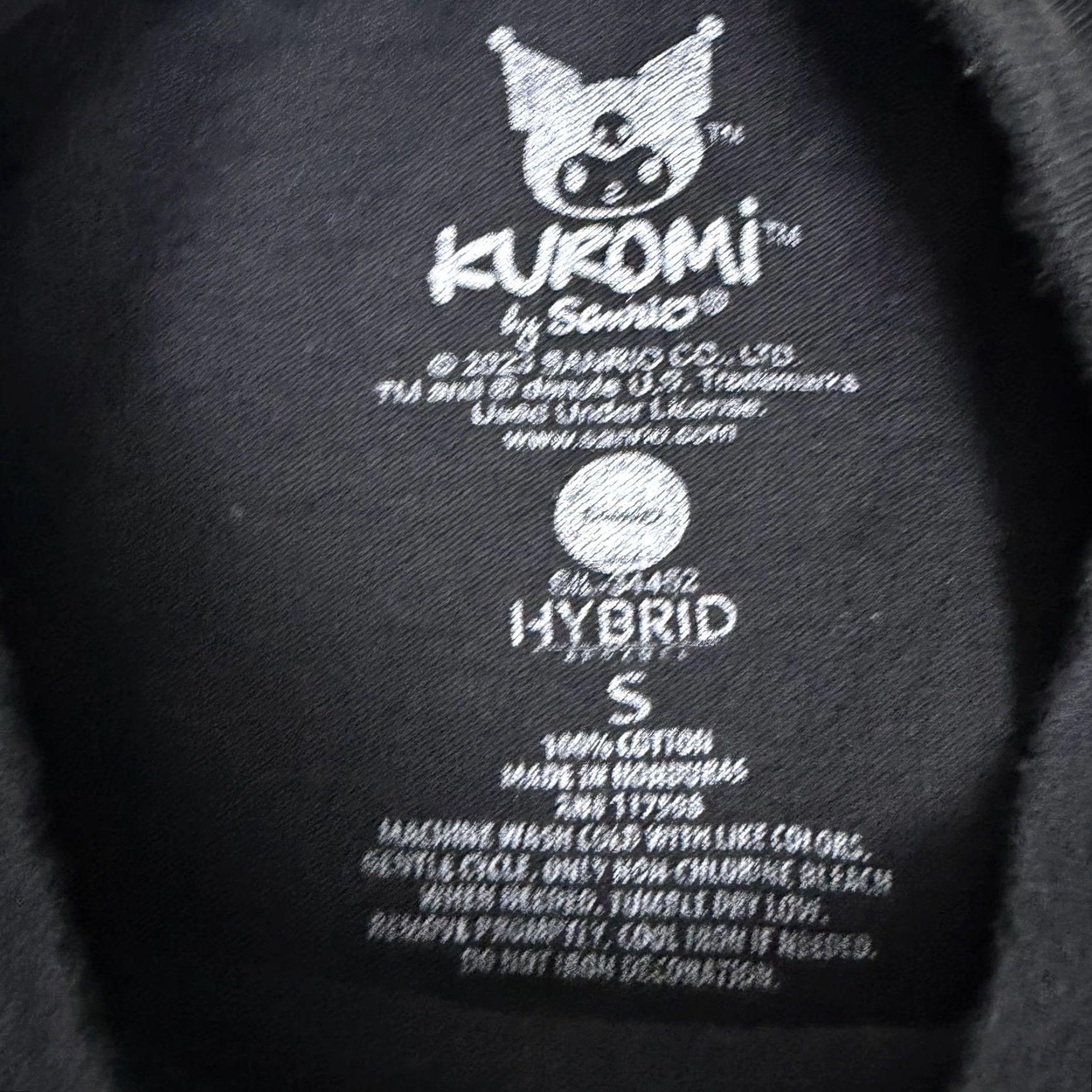 Vintage Kuromi Shirt Mens Small Black White Sanrio Graphic Cartoon T-Shirt Tagless Size US S / EU 44-46 / 1 - 4 Thumbnail