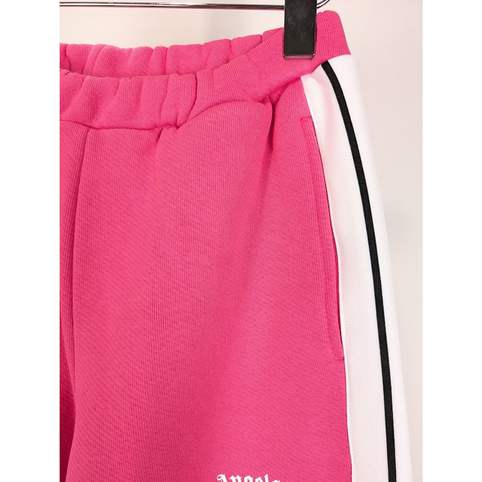 Palm Angels o1rshd1 Classic Logo Sweatpants & Joggers in Fuchsia White Size US 32 / EU 48 - 7 Thumbnail
