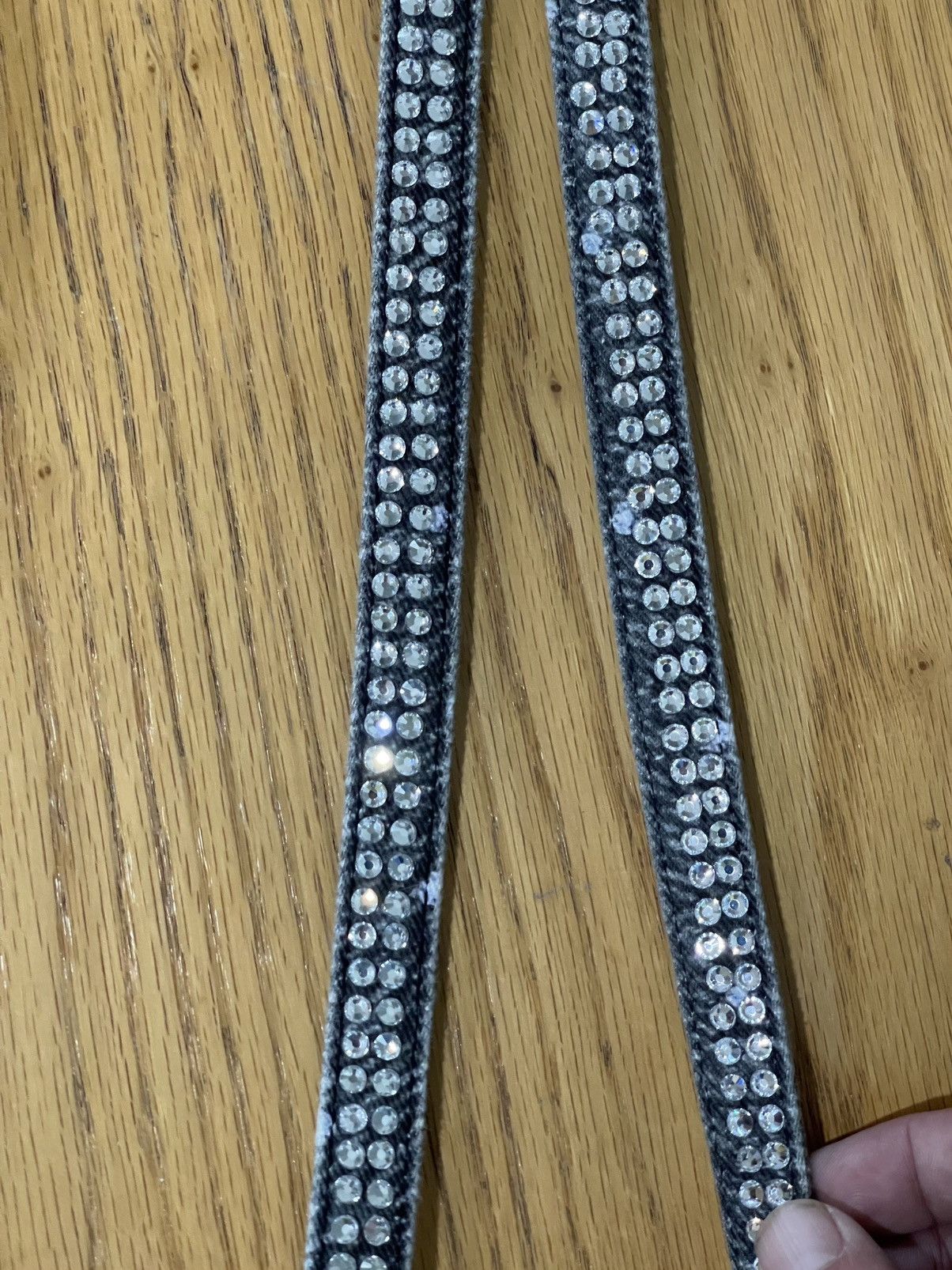 Birth of Royal Child Washed 20K Swarovski Diamond Boro Denim Black Size US 32 / EU 48 - 8 Thumbnail