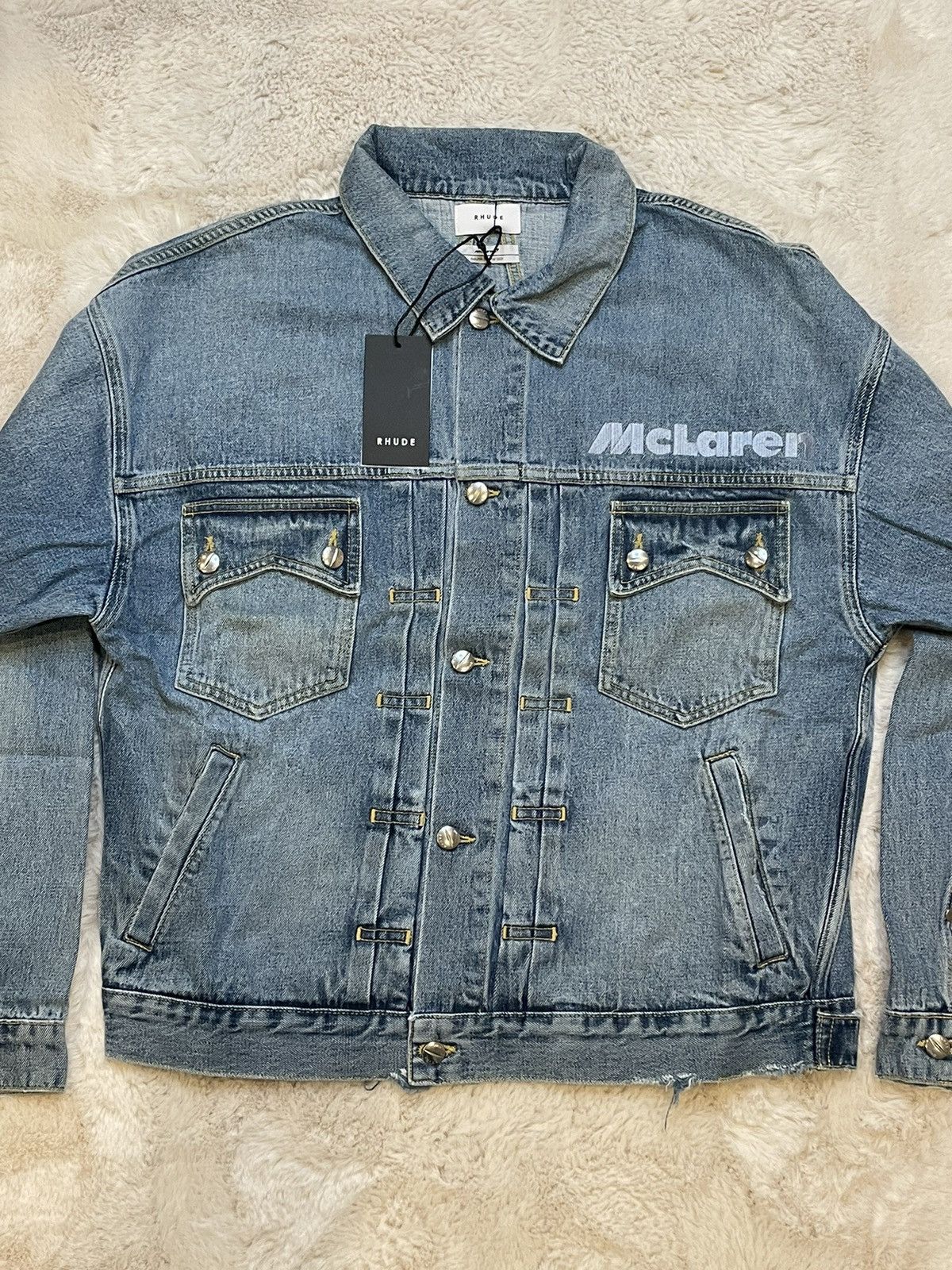 Rhude Rhude x Mclaren Denim Jacket Size US L / EU 52-54 / 3 - 1 Thumbnail