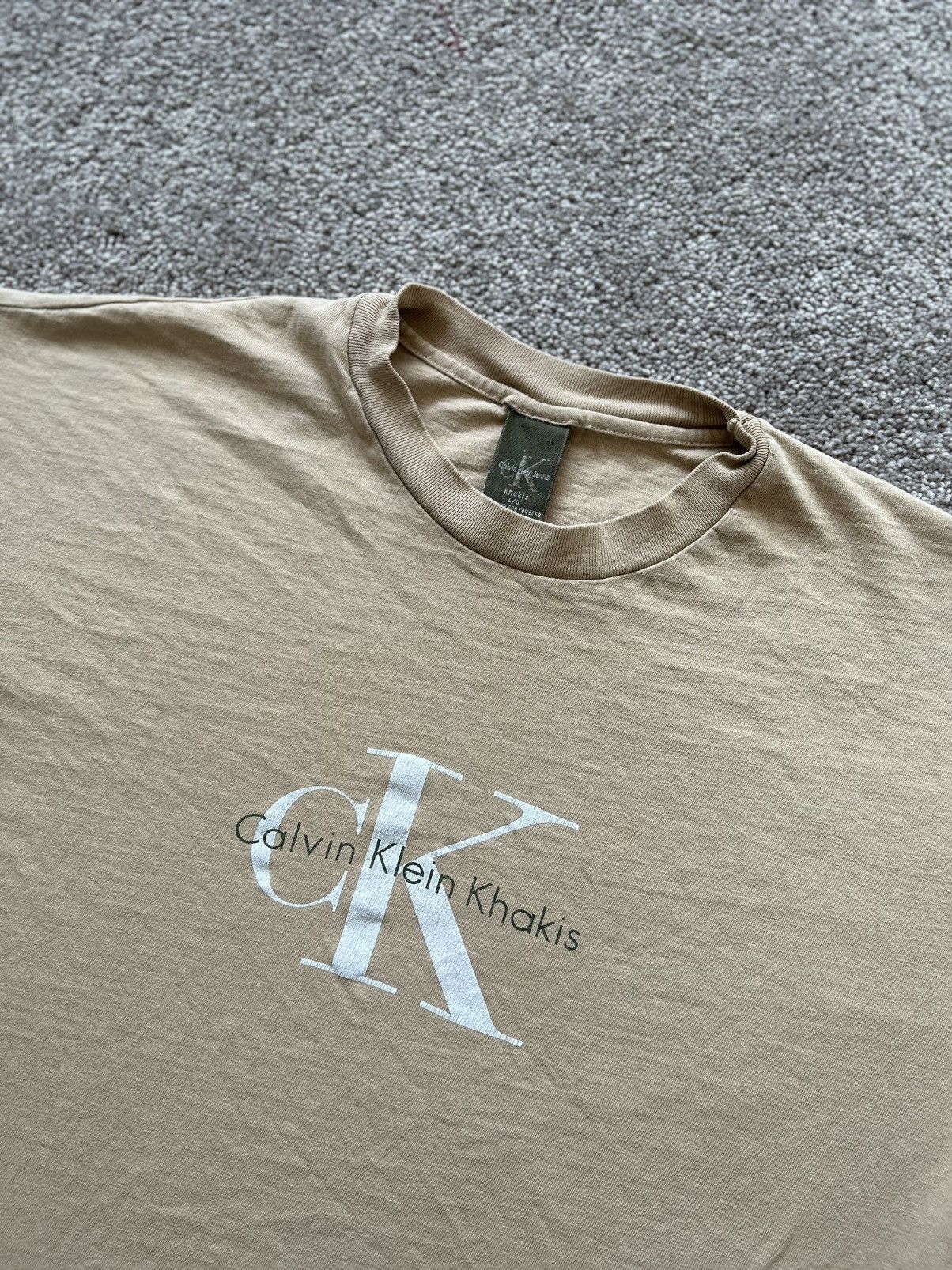 Calvin Klein × Vintage Vintage Calvin Klein Jeans box Logo Tee Size US M / EU 48-50 / 2 - 3 Thumbnail