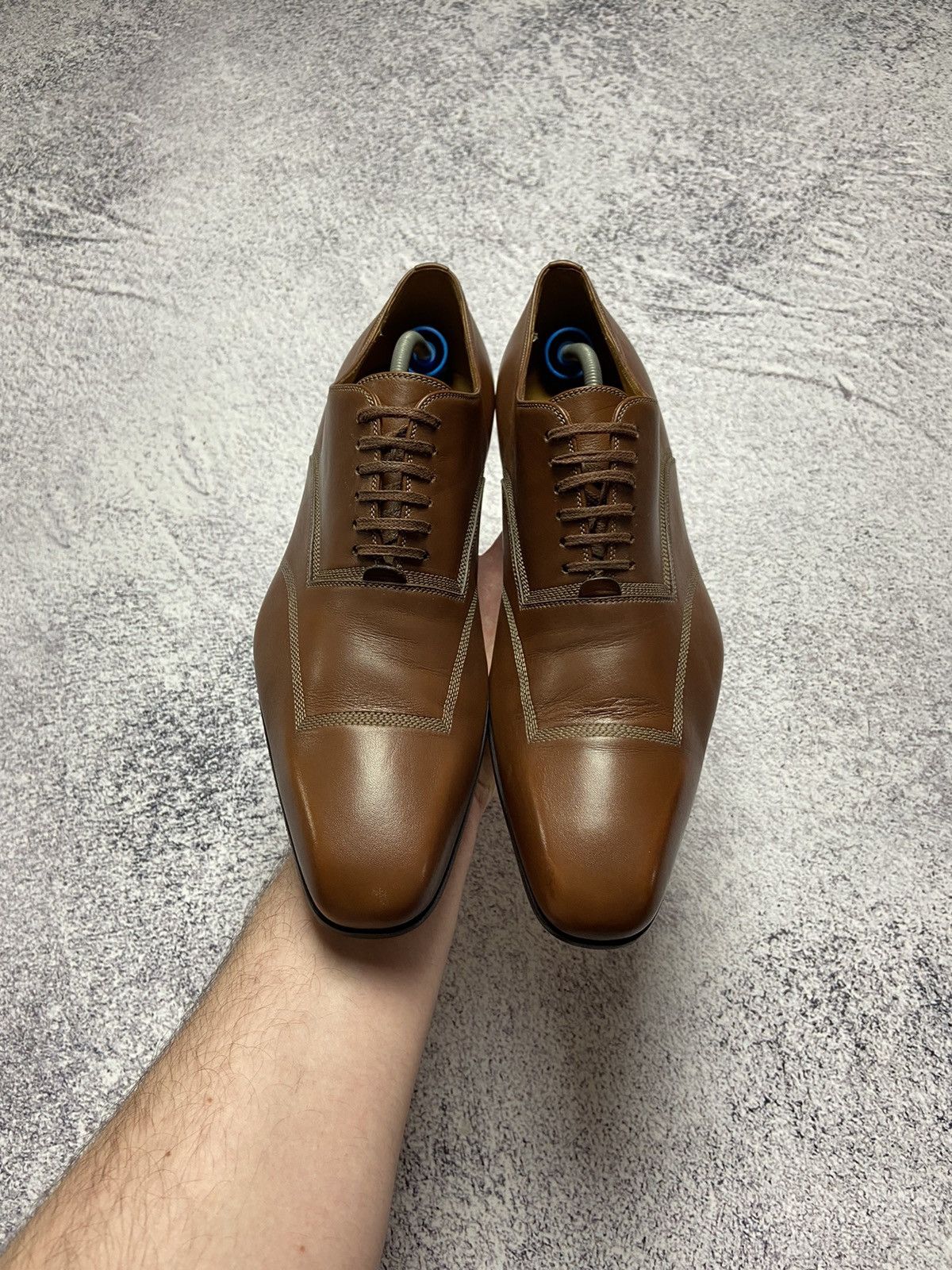 Designer × Gucci Rare Gucci Leather Shoes Italian Formal Sneakers Luxury Size US 7 / EU 40 - 2 Thumbnail