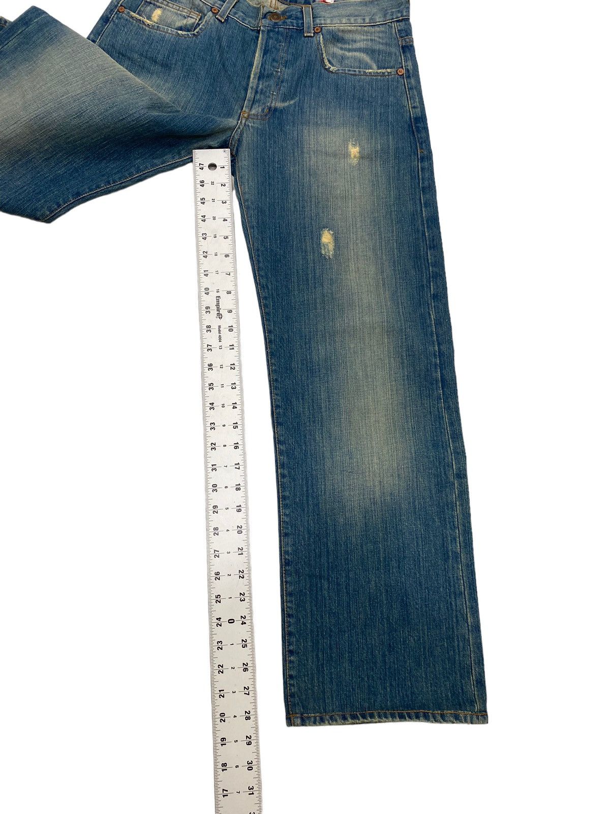 Howe Vintage Howe Tailored Denim Low Rise Straight Jeans Grunge Size US 30 / EU 46 - 12 Thumbnail