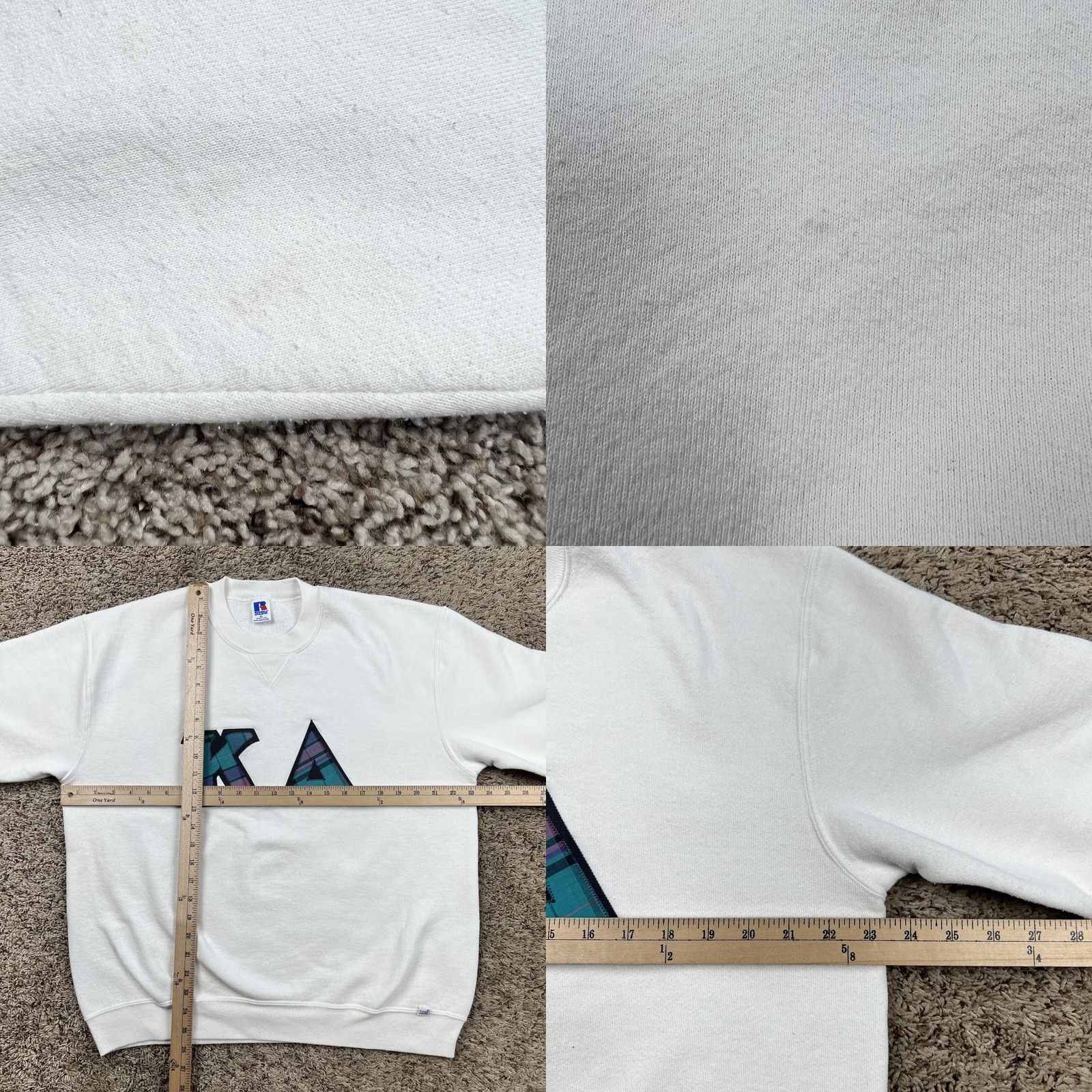 Russell Athletic VINTAGE Russell Athletic Kappa Alpha Sorority Crewneck Sweatshirt XL White 90s Unisex Adults Mens Womens Pullover Logo Patch Size US XL / EU 56 / 4 - 8 Thumbnail