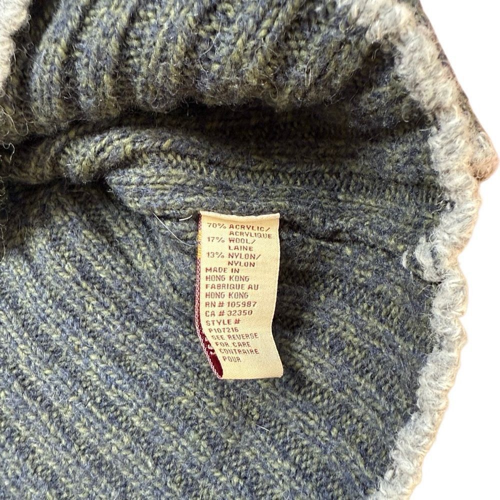 Quiksilver 90s Vintage Quicksilver Blue and Green Marled Chunky Knit Mo Size US XL / EU 56 / 4 - 7 Thumbnail