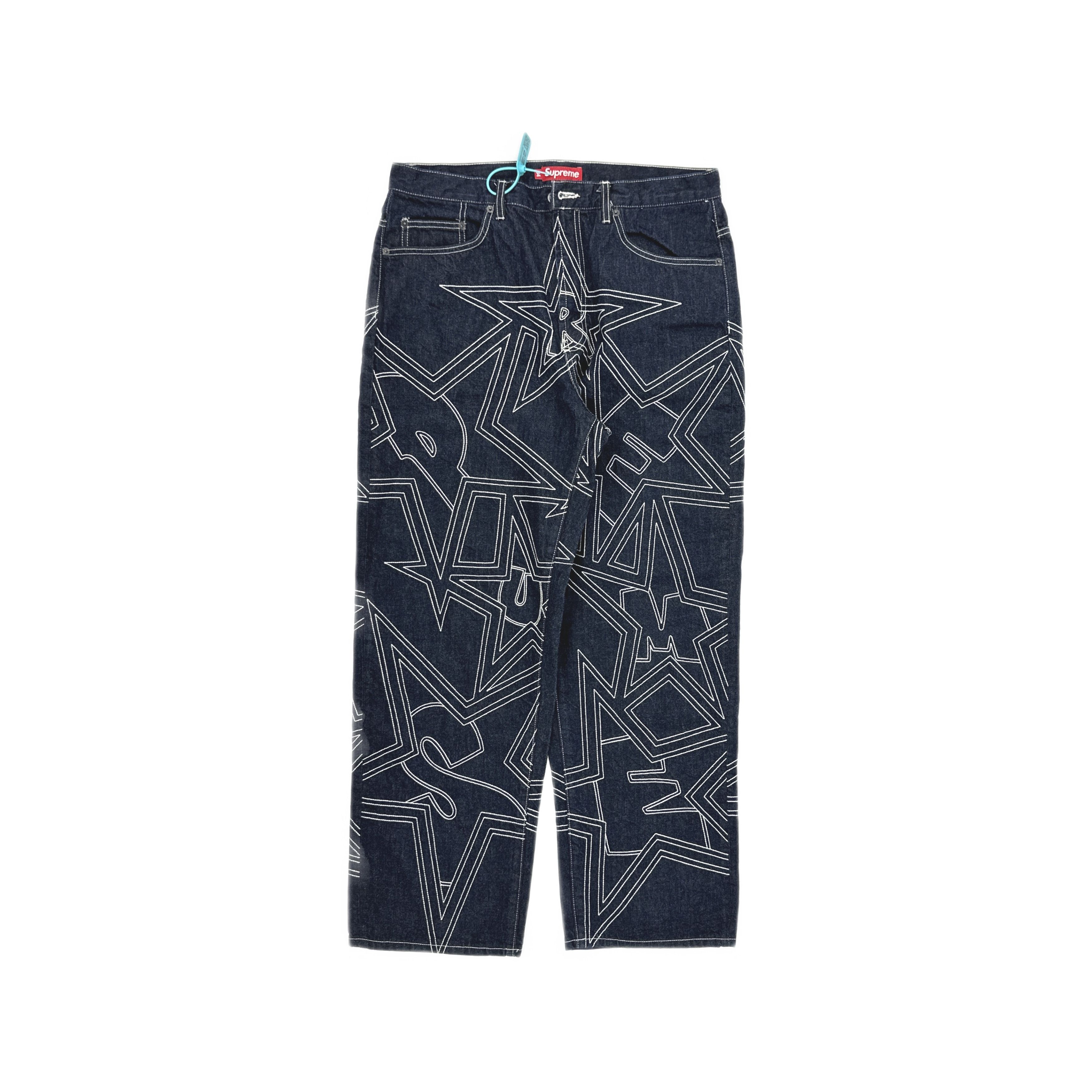 Supreme Supreme Baggy Jean Size 34 in Washed Indigo ss24 | Grailed