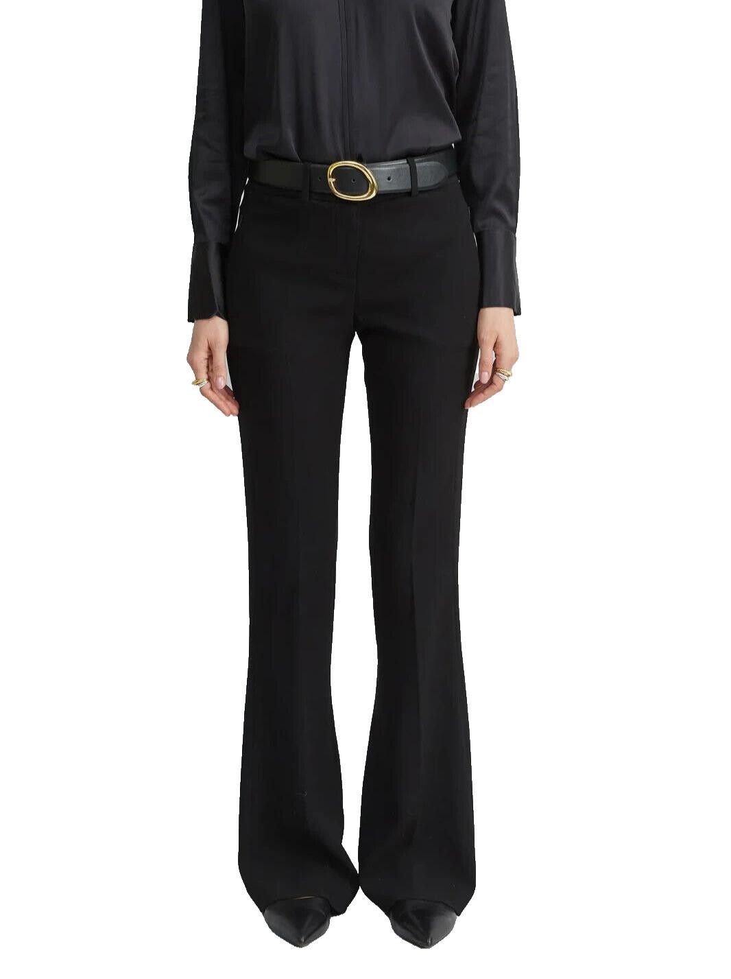 Elie Tahari Elie Tahari US4 Black Fit & Flare Dress Pants Wool Trouser Size 27" / US 4 / IT 40 - 1 Thumbnail