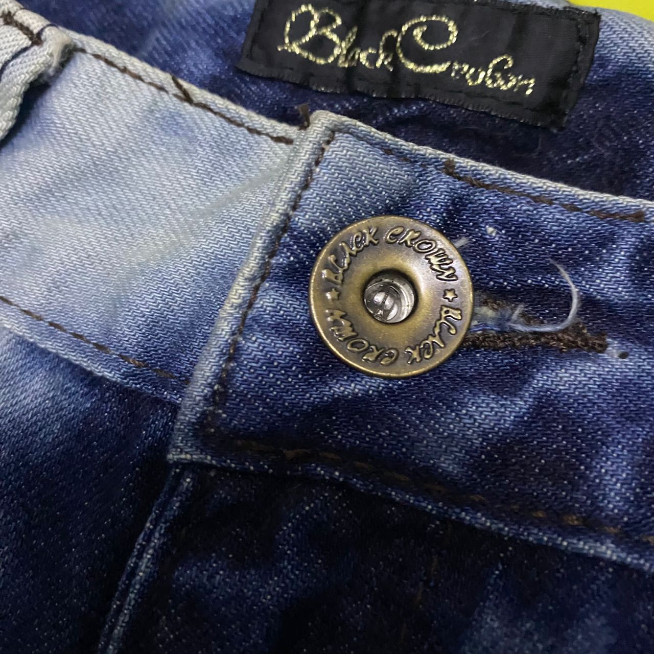 If Six Was Nine 💥Flare💥Vintage Black Crown Japanese Brand Denim Size US 34 / EU 50 - 14 Thumbnail