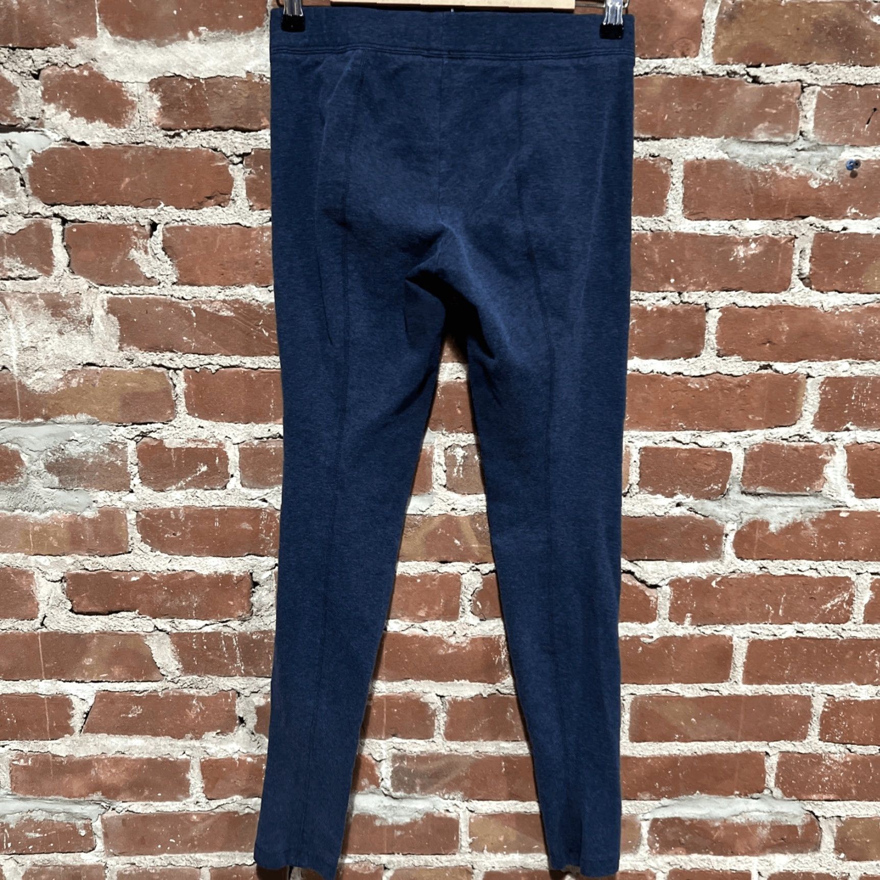 Vince Camuto Vince Camuto Pants Womens S Navy Stretch Elastic Waist Knit Skinny Leg Pull On Regular Rise Size 28" / US 6 / IT 42 - 3 Thumbnail