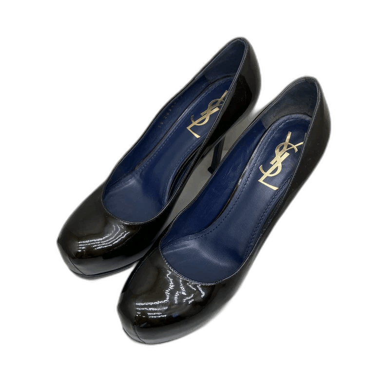 Saint Laurent Paris Saint Laurent Black High Heels Size 37.5-2506 Size US 7 / IT 37 - 1 Thumbnail