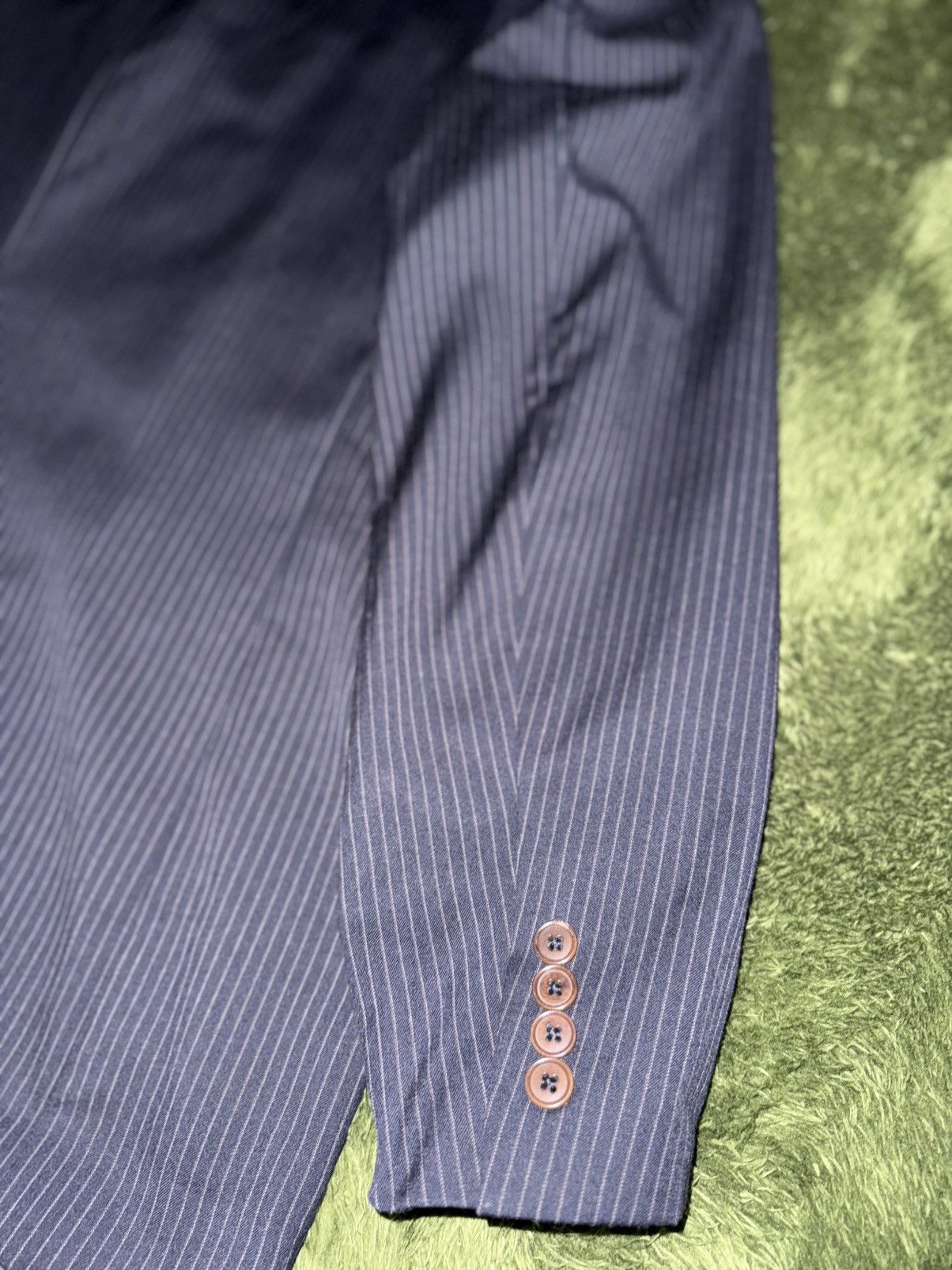 Brooks Brothers [46L] 00s Brooks Brothers 346 USA Stripe Blazer Jacket Size 46L - 10 Thumbnail