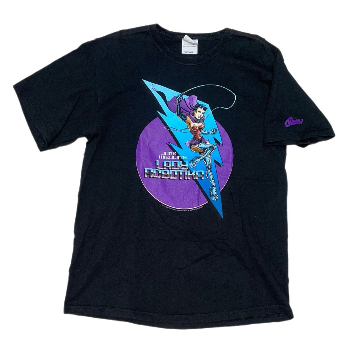 Vintage Lady Robotika 2008 Graphitti T-shirt Size US L / EU 52-54 / 3 - 1 Thumbnail
