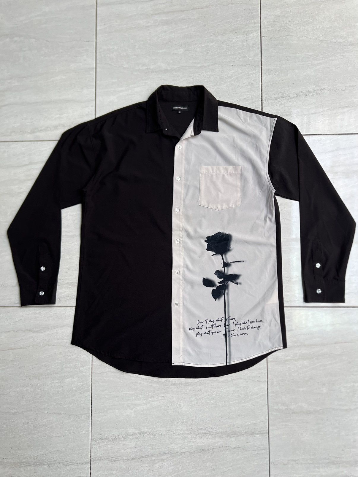 semanticdesign SEMANTIC DESIGN Rose Motive Shirt Size US L / EU 52-54 / 3 - 1 Thumbnail