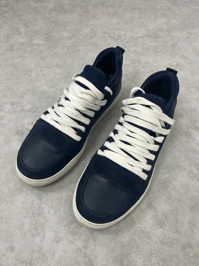 Kris Van Assche Kris Van Assche Navy & White Megalaced Sneakers Size US 9 / EU 42 - 4 Thumbnail