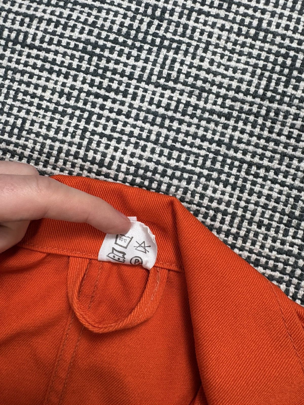 Le Laboureur 70s vintage French chore coat jacket orange miner road work Size US M / EU 48-50 / 2 - 12 Thumbnail