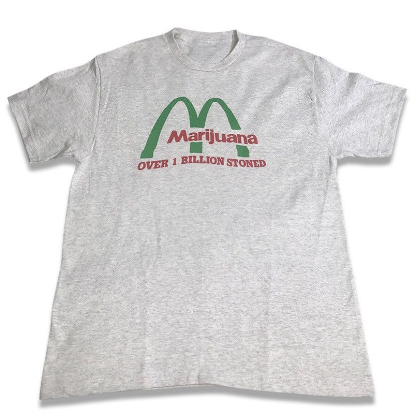 Vintage “McMarijuana” Vintage Y2K style quote T-shirt remake Size US M / EU 48-50 / 2 - 2 Thumbnail
