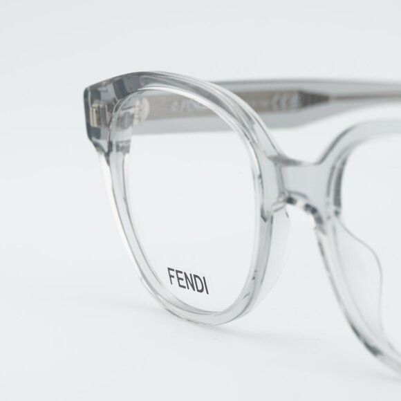 Fendi Fendi FE50029I 020 Eyeglasses Light Grey 51mm Round Frame Size ONE SIZE - 2 Thumbnail