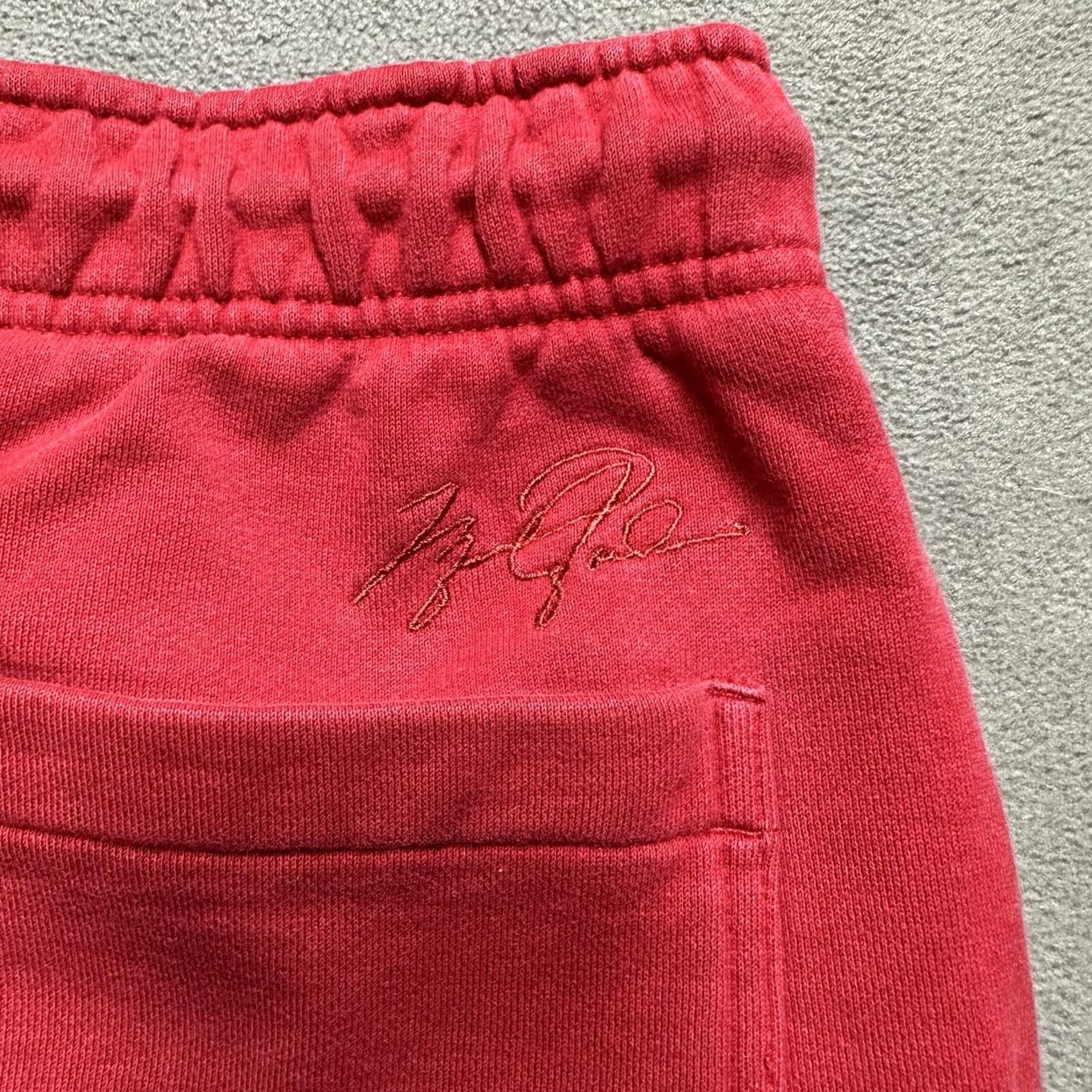 Jordan Brand Nike Air Jordan Shorts Mens S Red Fleece Jumpman Drawstring Essential Size US 29 - 4 Thumbnail
