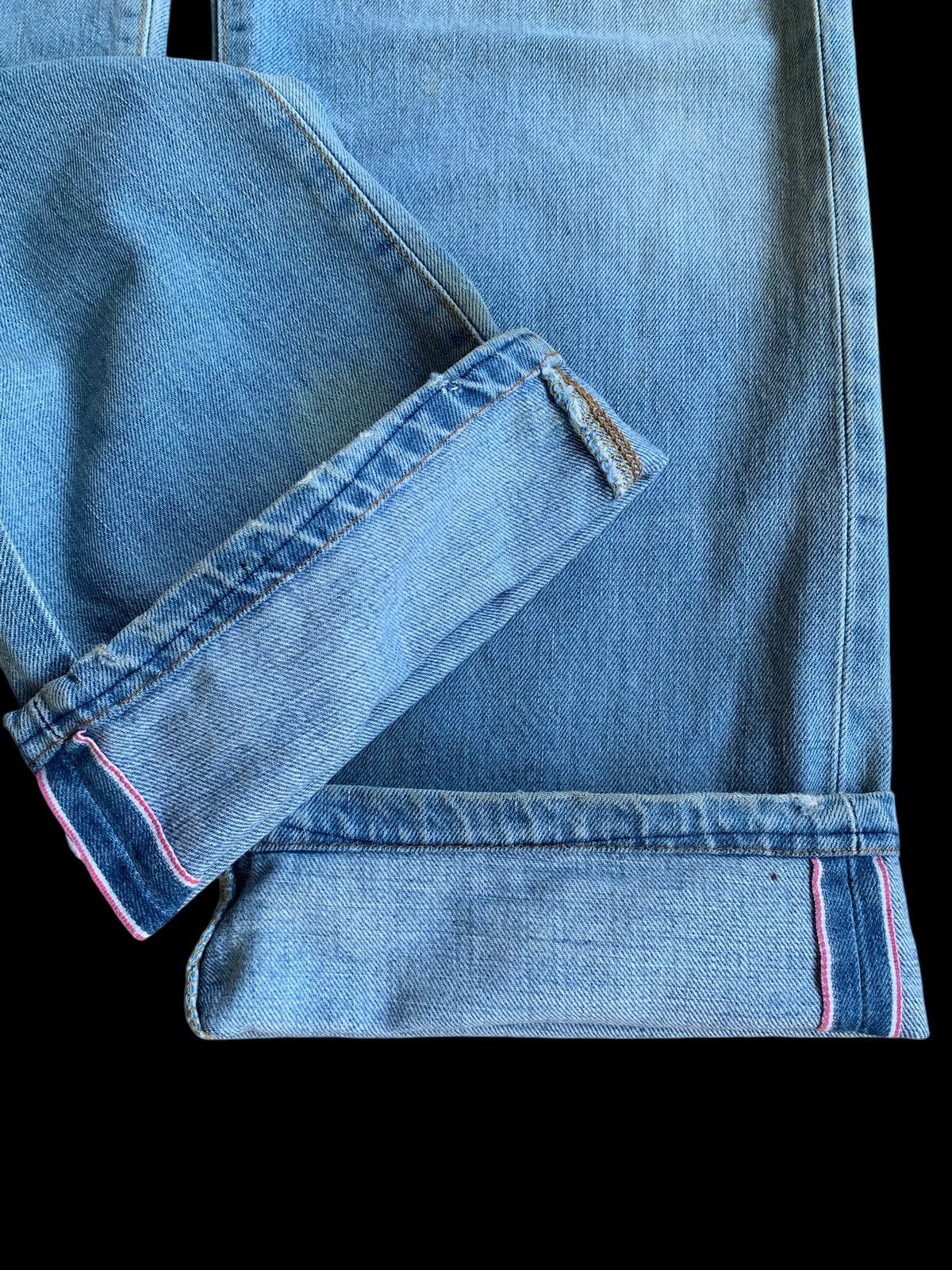 Edwin × If Six Was Nine × Jean VINTAGE EDWIN 505X SELVEDGE FADED DISTRESSED DENIM Size US 30 / EU 46 - 13 Thumbnail